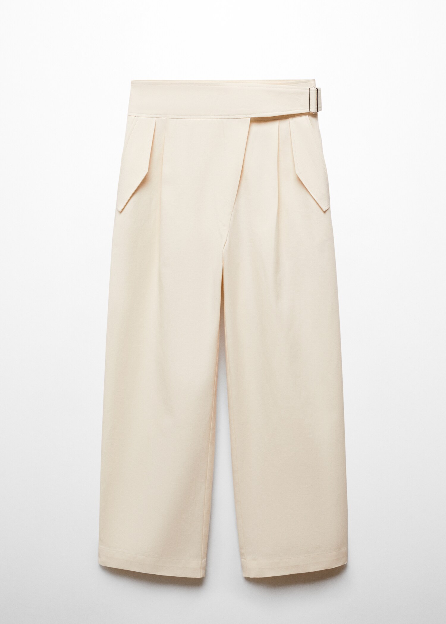 Crossed pleated trousers - Article without model