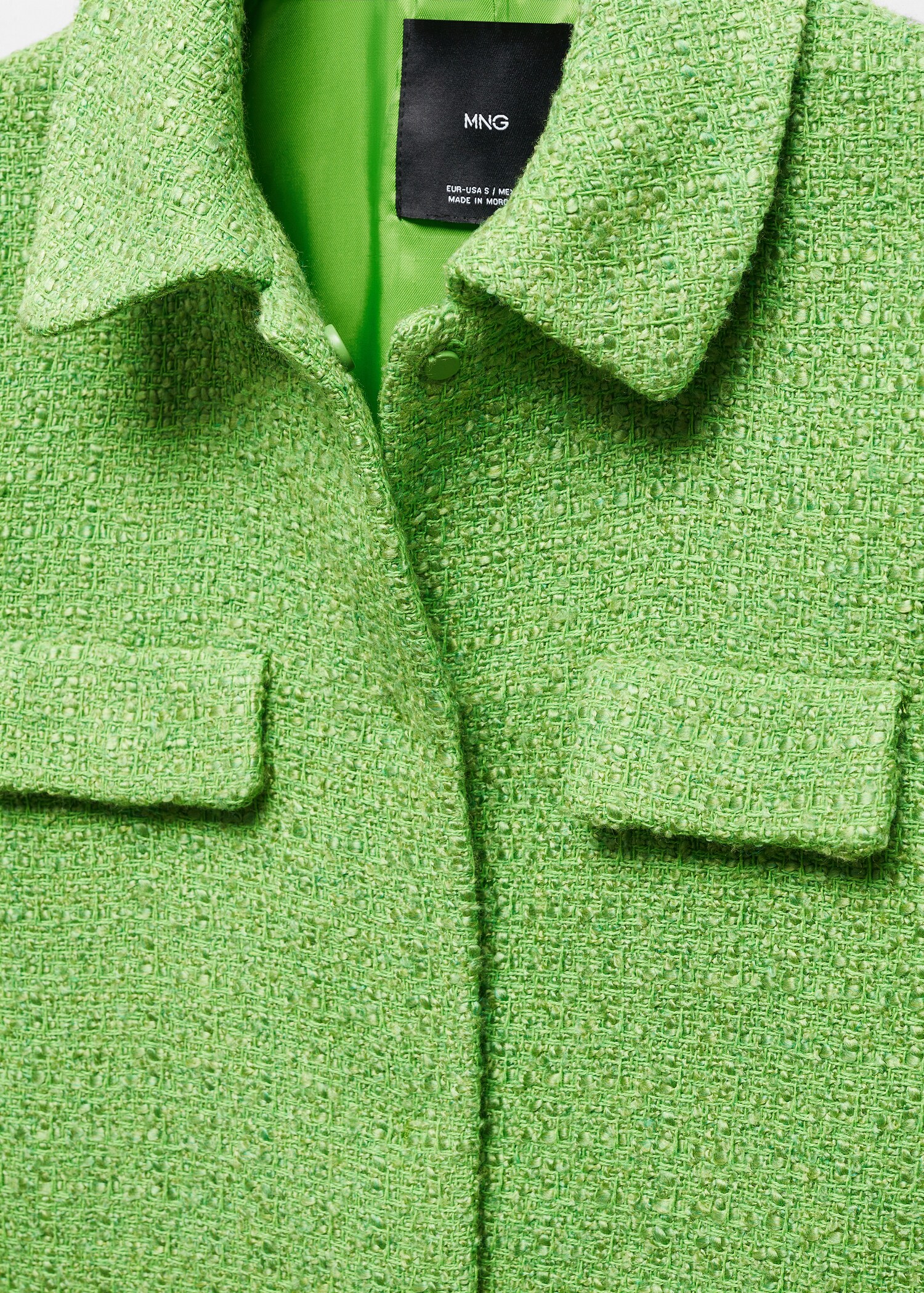 Cropped tweed jacket with pockets - Details of the article 8