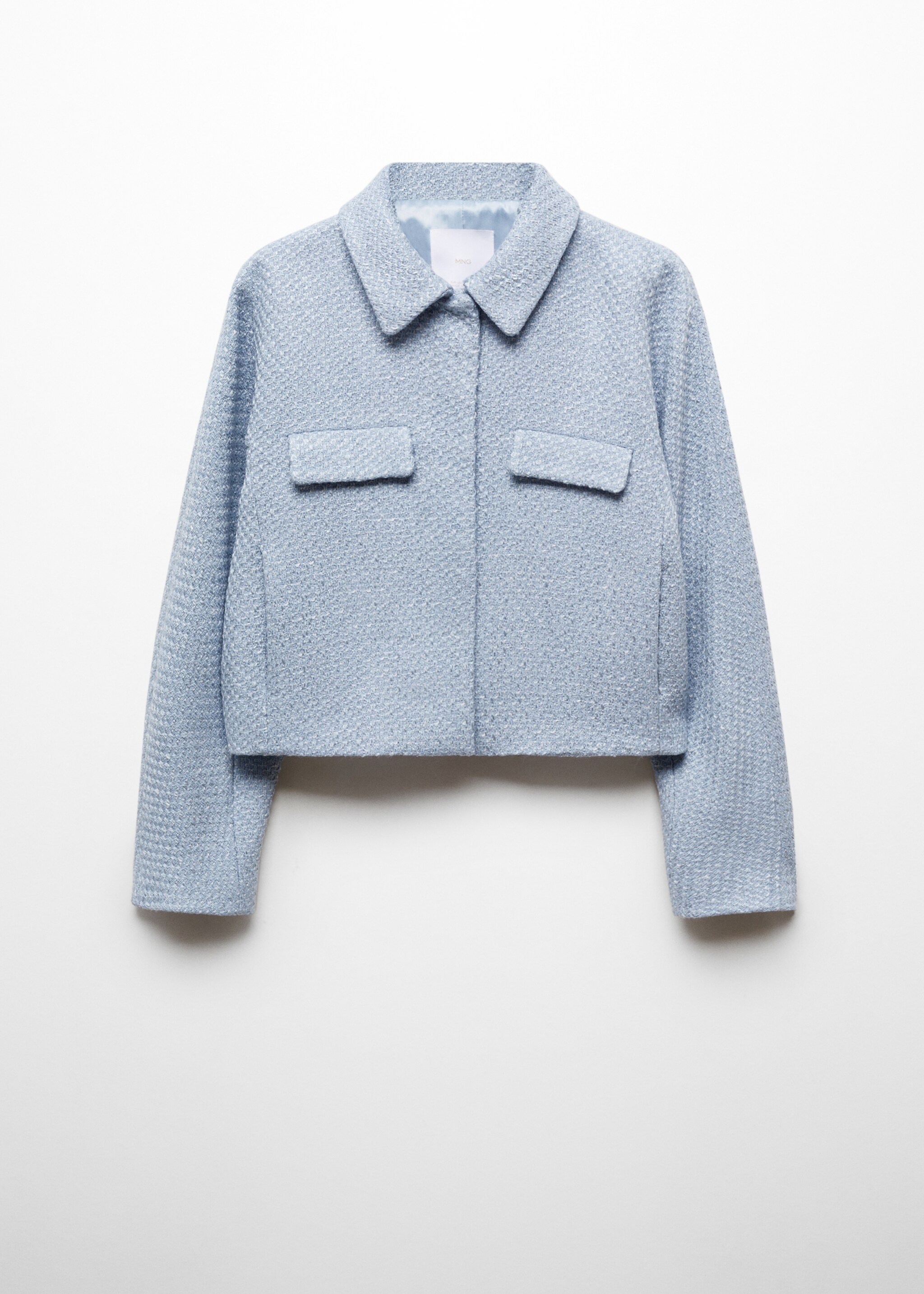 Tweedjacke in Cropped-L&auml;nge mit Taschen - Artikel ohne Model