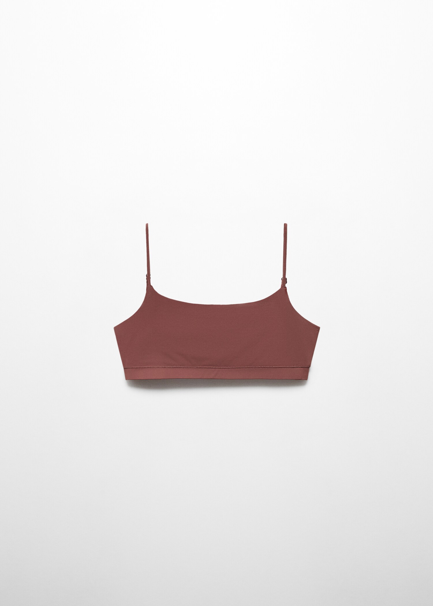 Cropped top with thin straps - Article without model