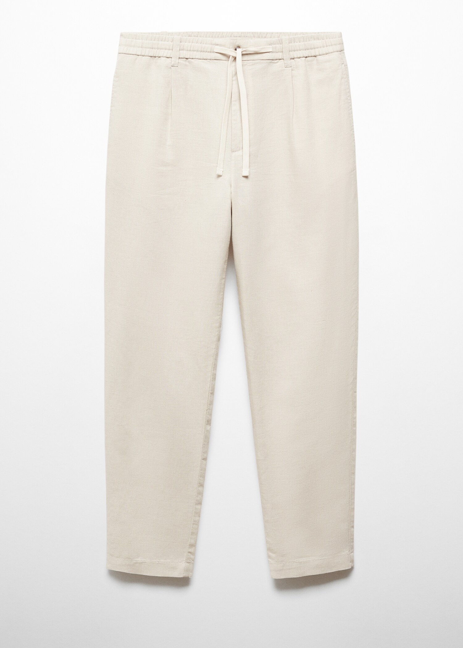 Slim Fit-Leinenhose mit Kordel - Artikel ohne Model
