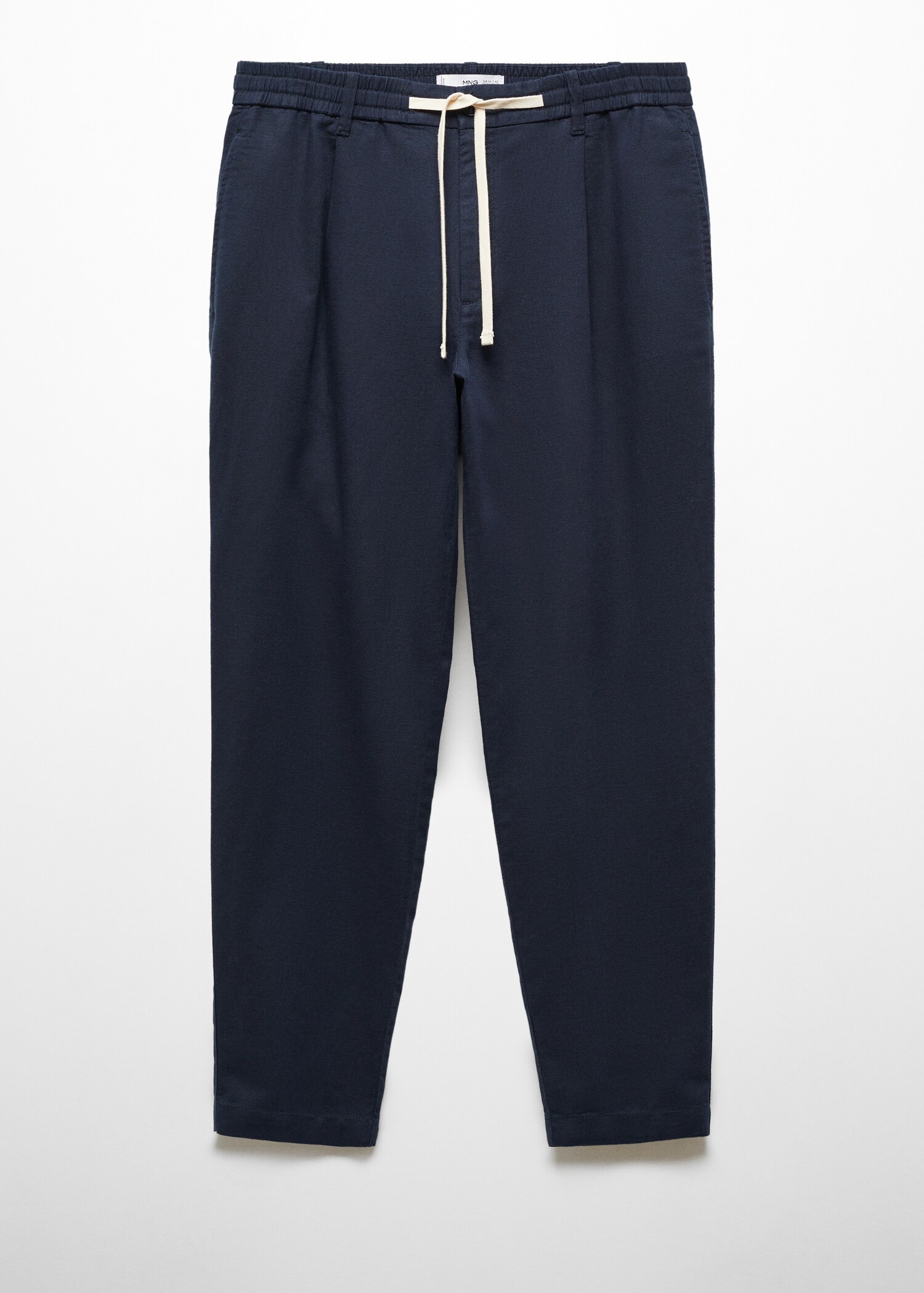 Slim Fit-Leinenhose mit Kordel - Artikel ohne Model