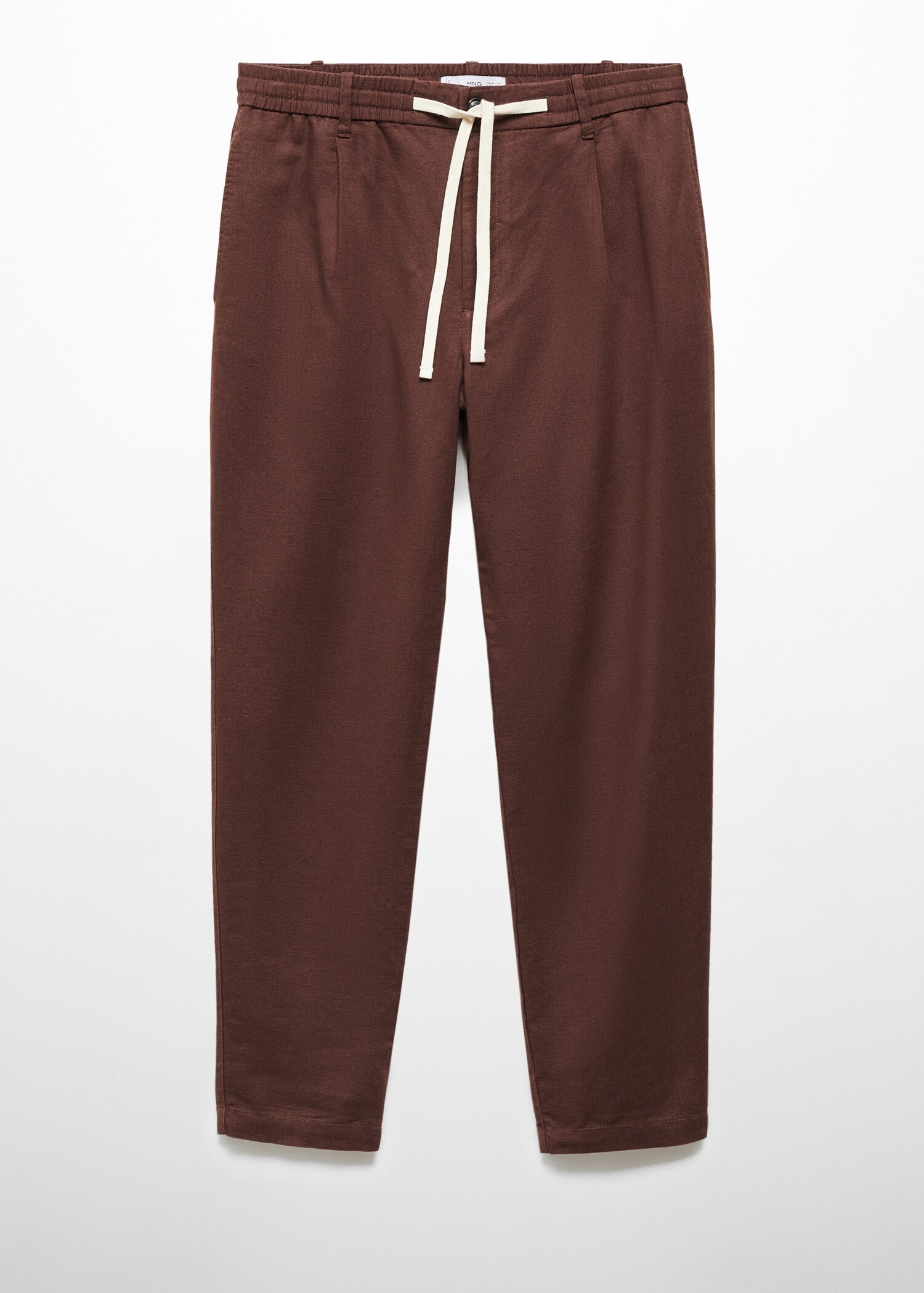 Slim Fit-Leinenhose mit Kordel - Artikel ohne Model