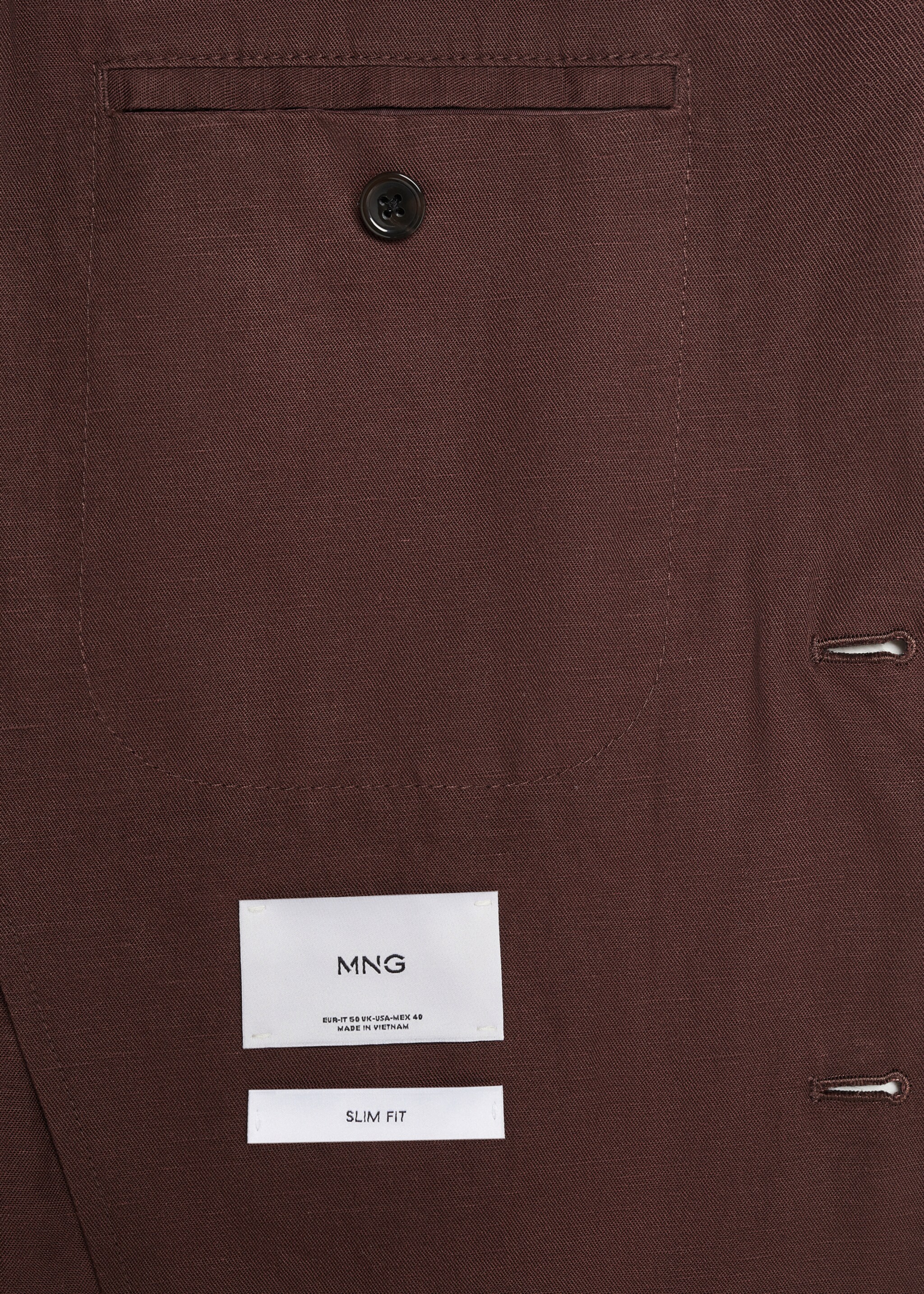 Linnen slim fit colbert - Detail van het artikel 8