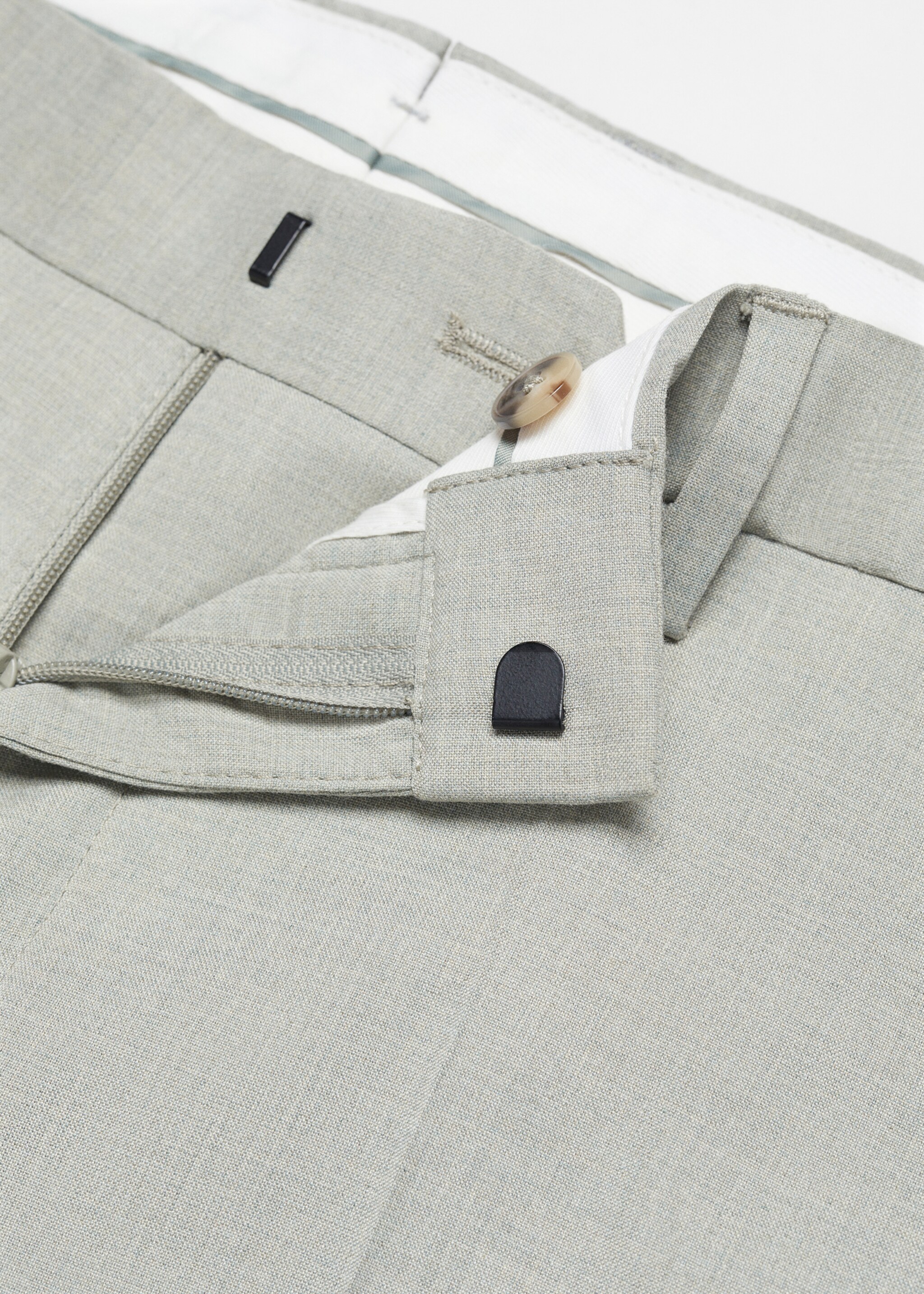 Stretch fabric super slim-fit suit trousers - Details of the article 8
