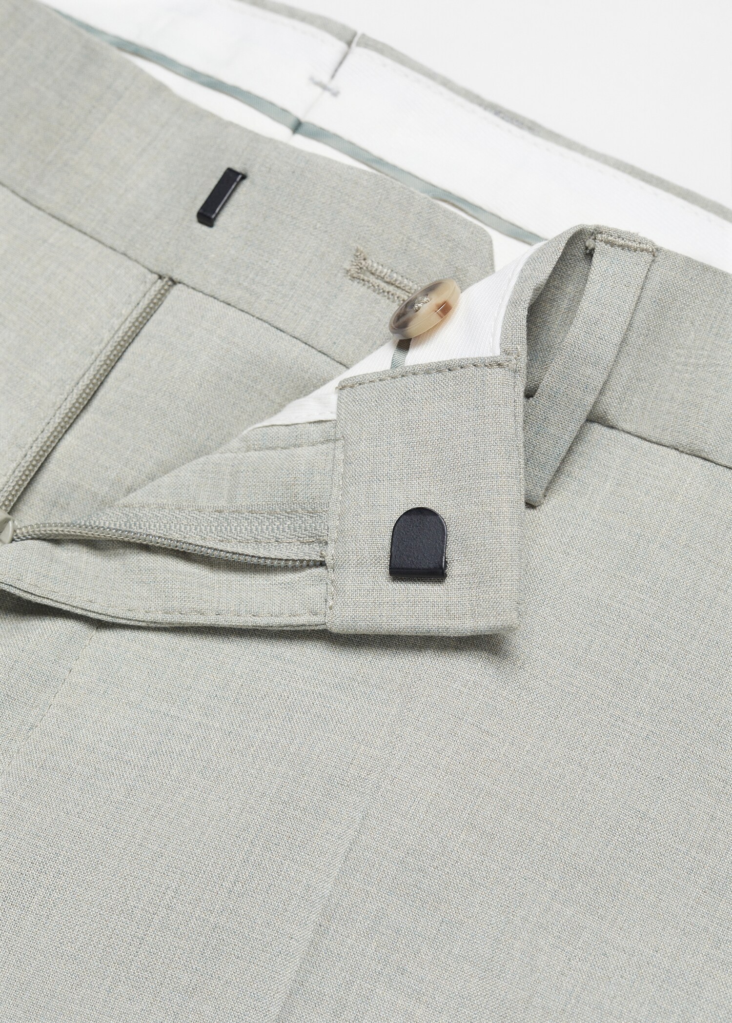 Stretch fabric super slim-fit suit trousers - Details of the article 8