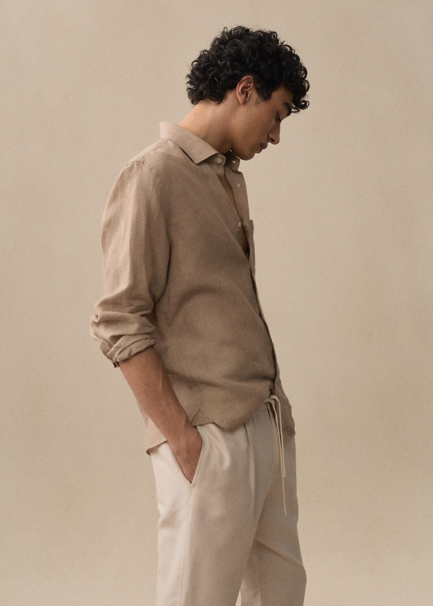 Camisa classic fit 100% lino - Detalle del artículo 6