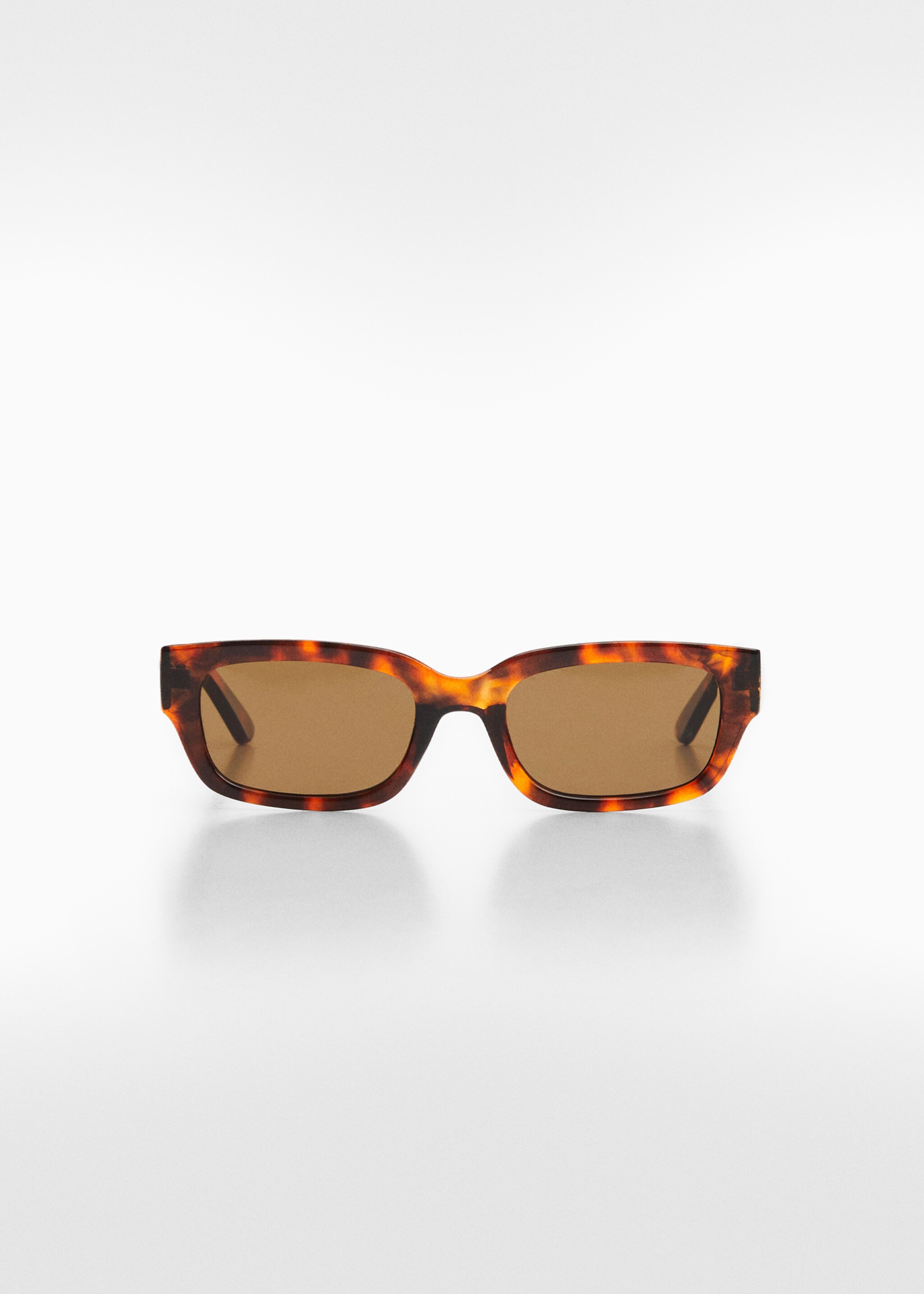 Rectangular sunglasses - Article without model, Chocolate. Ref: 67035987-00.