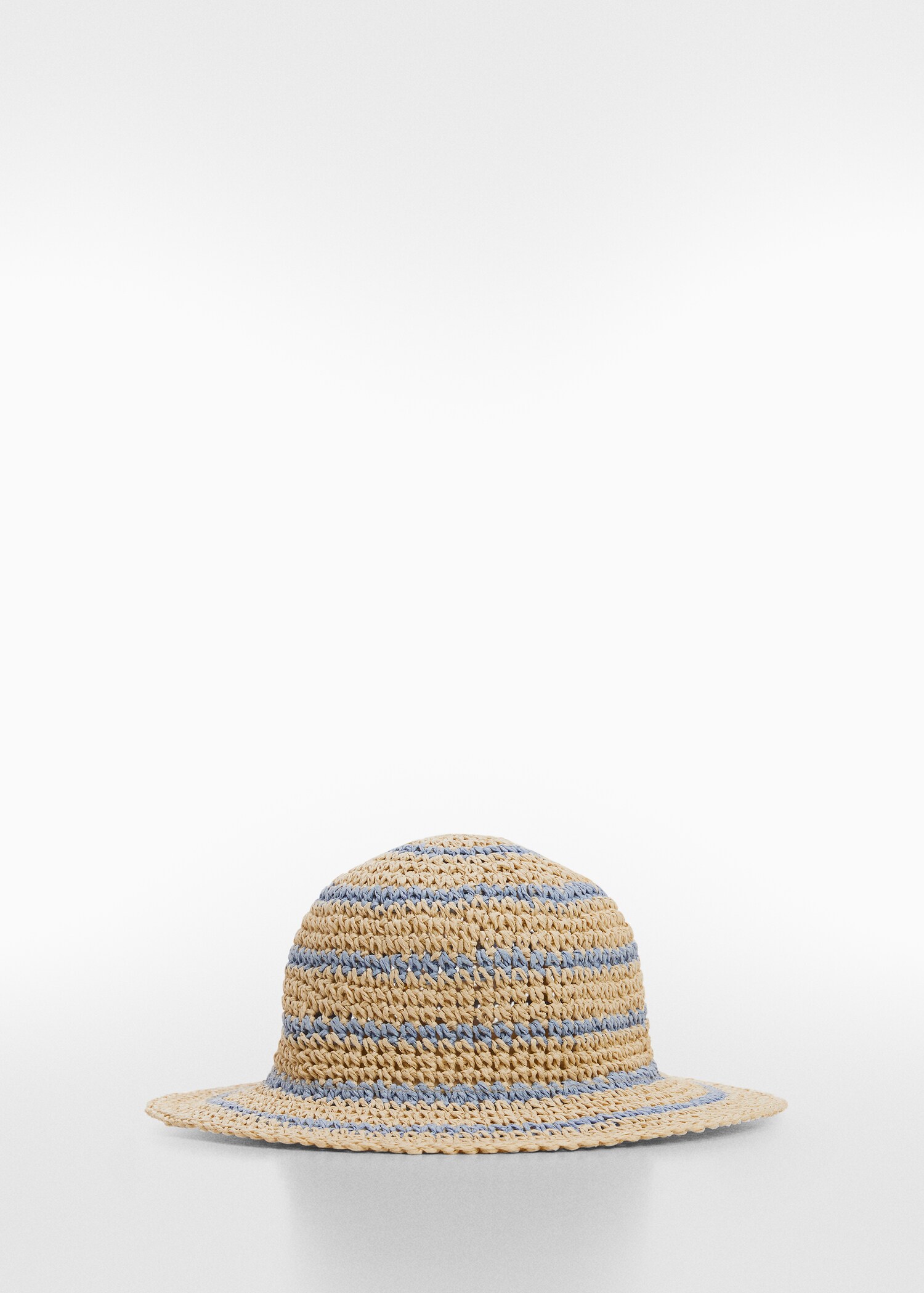 Bicolour straw hat - Article without model