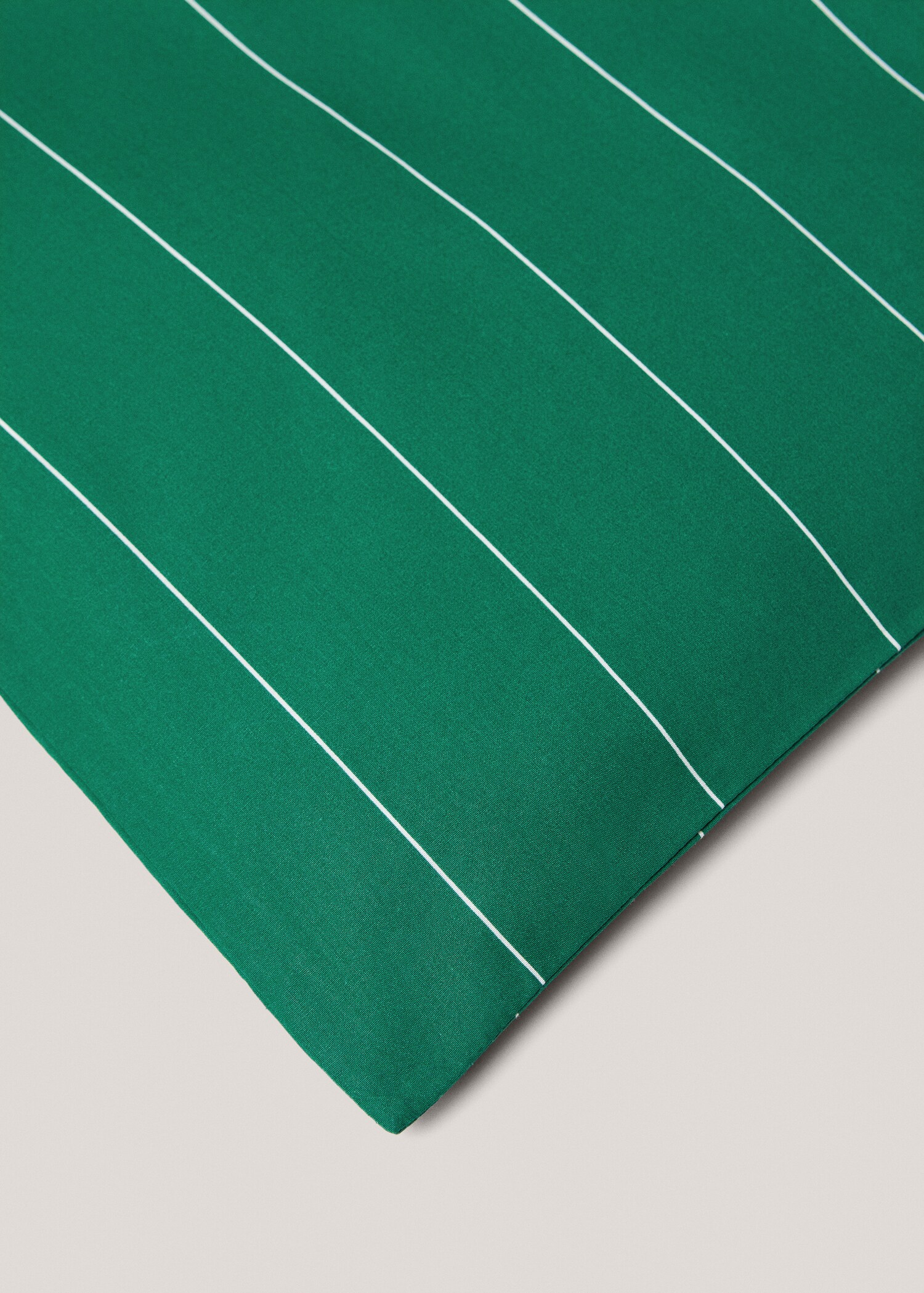 Striped printed cotton duvet cover for king bed - Details of the article 3