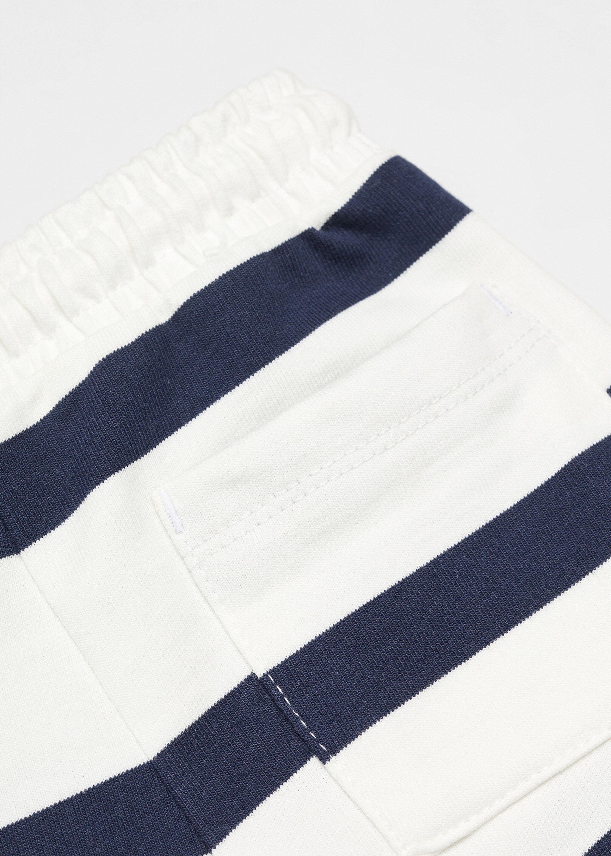 Striped cotton Bermuda shorts - Details of the article 0