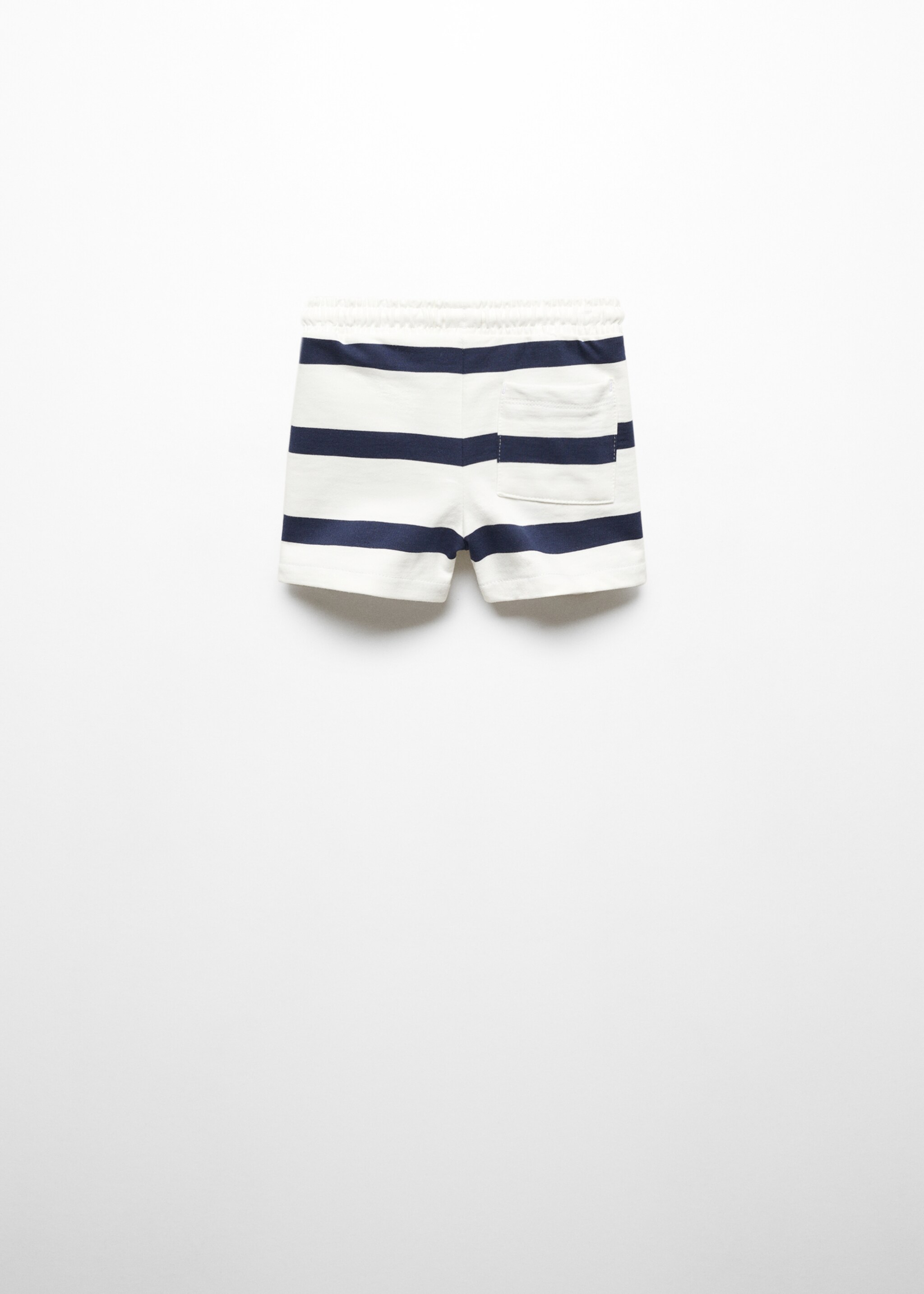 Striped cotton Bermuda shorts - Reverse of the article