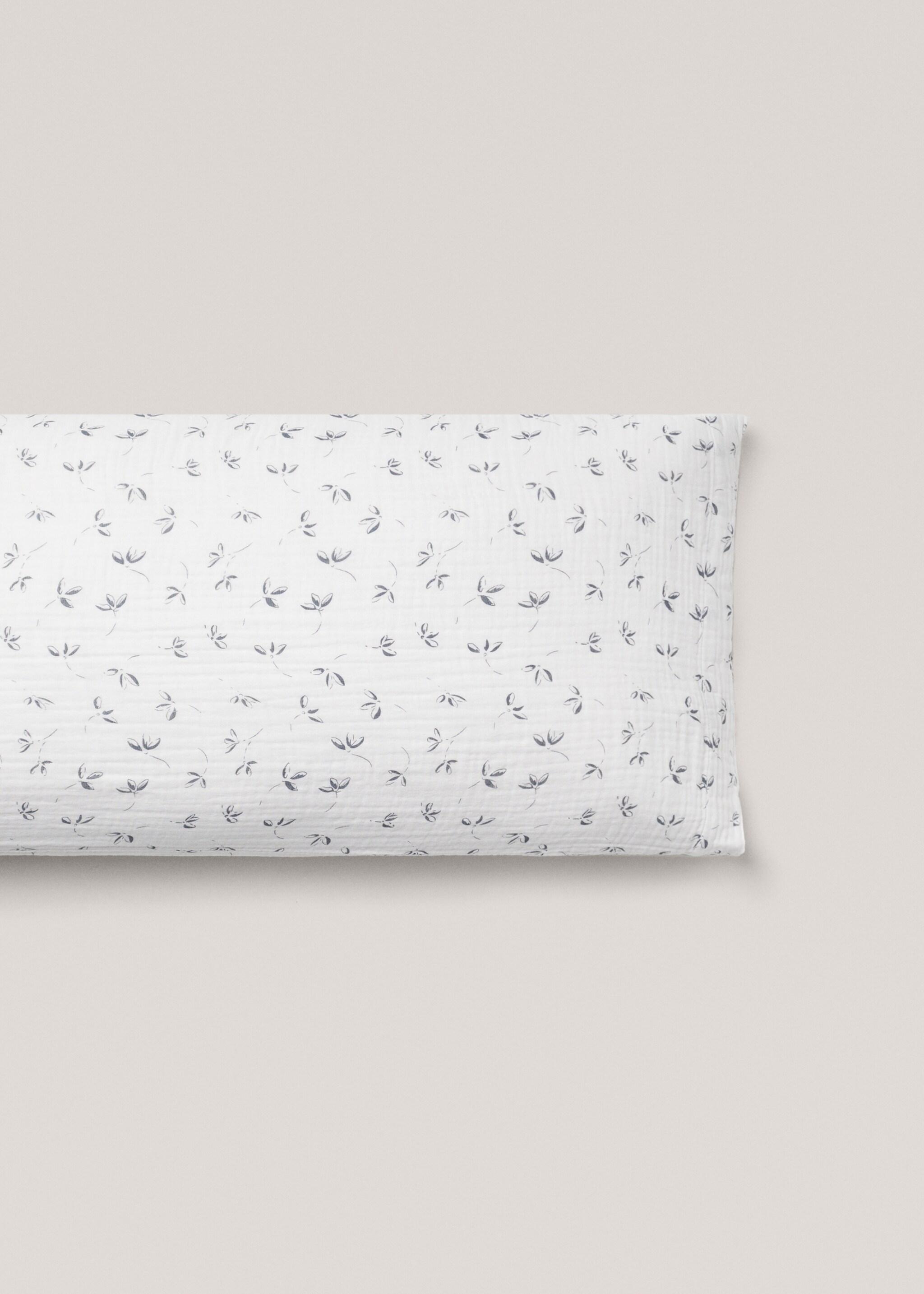 Funda de almohada gasa estampado flores 45x110cm - Artículo sin modelo