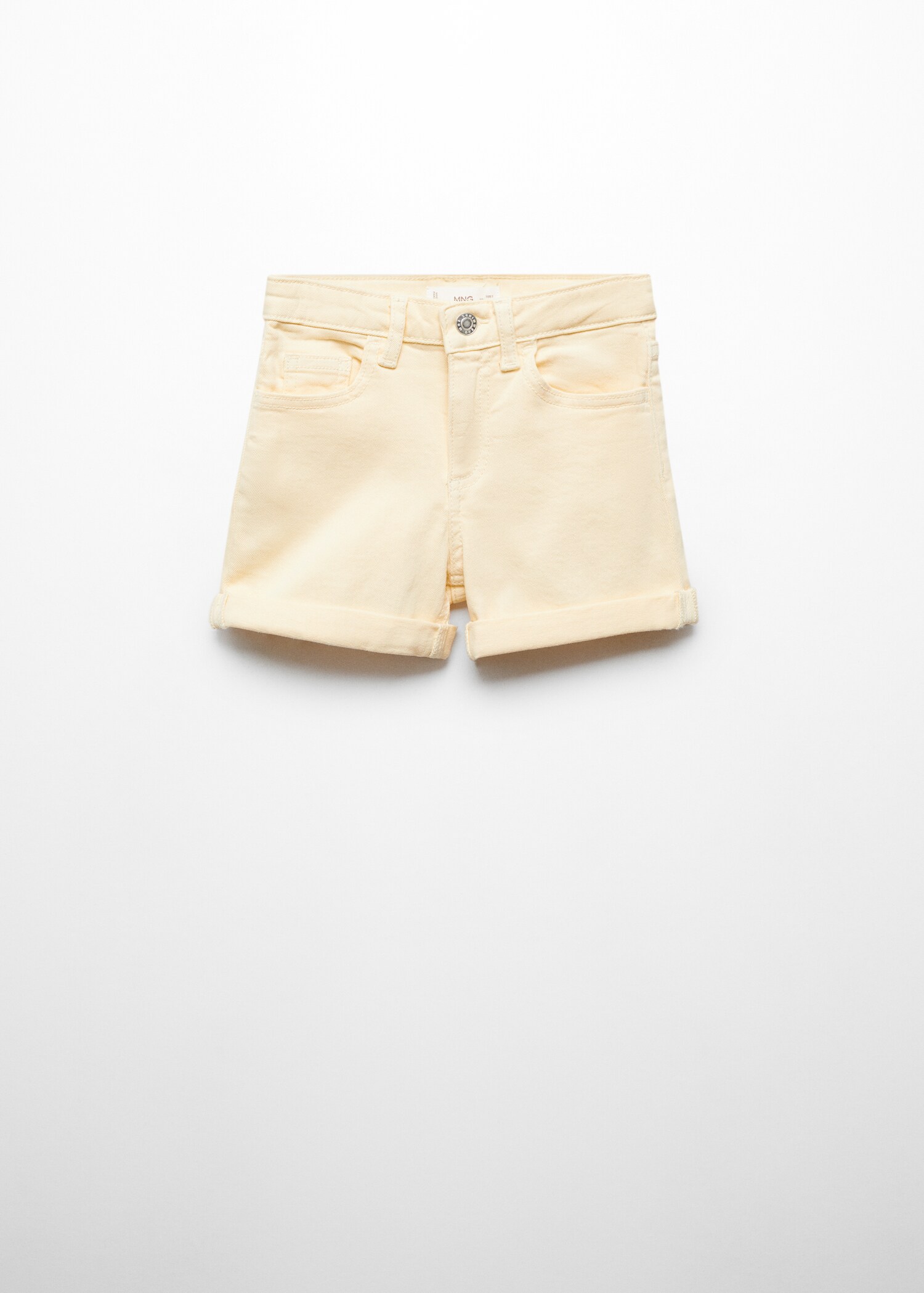 Rolled-up hem denim shorts - Article without model