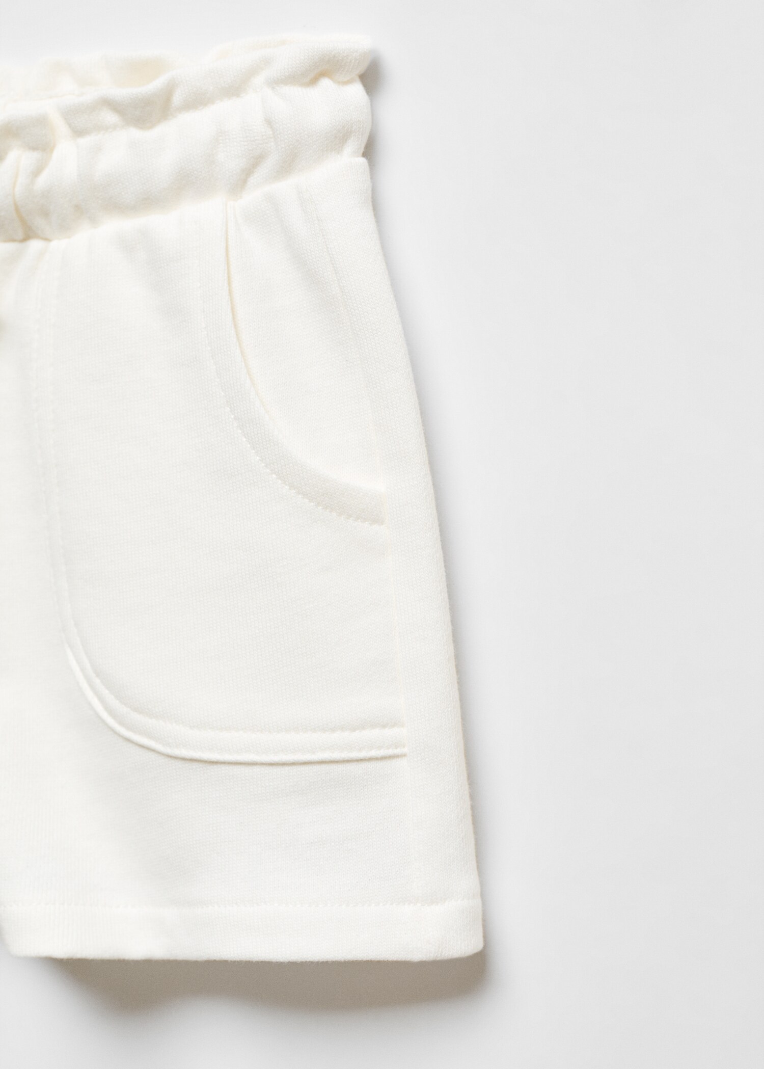 Cotton drawstring waist shorts - Details of the article 8