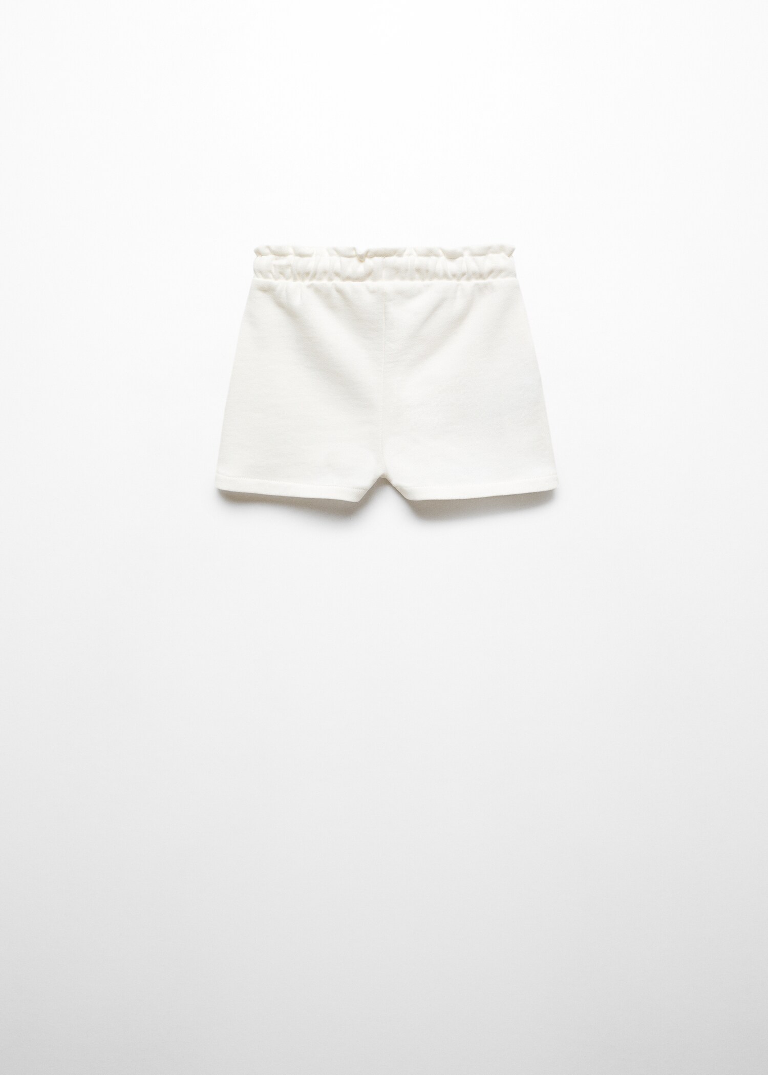Cotton drawstring waist shorts - Reverse of the article