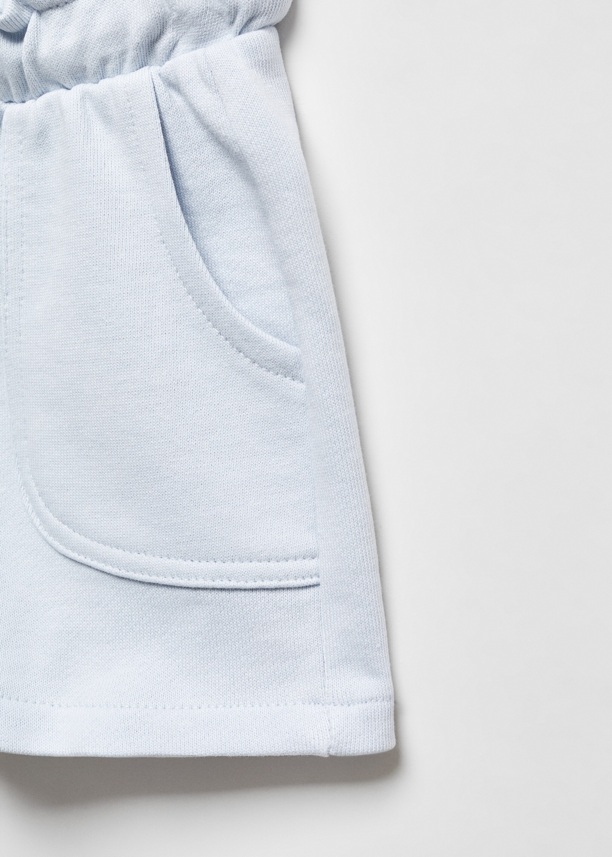 Cotton drawstring waist shorts - Details of the article 8