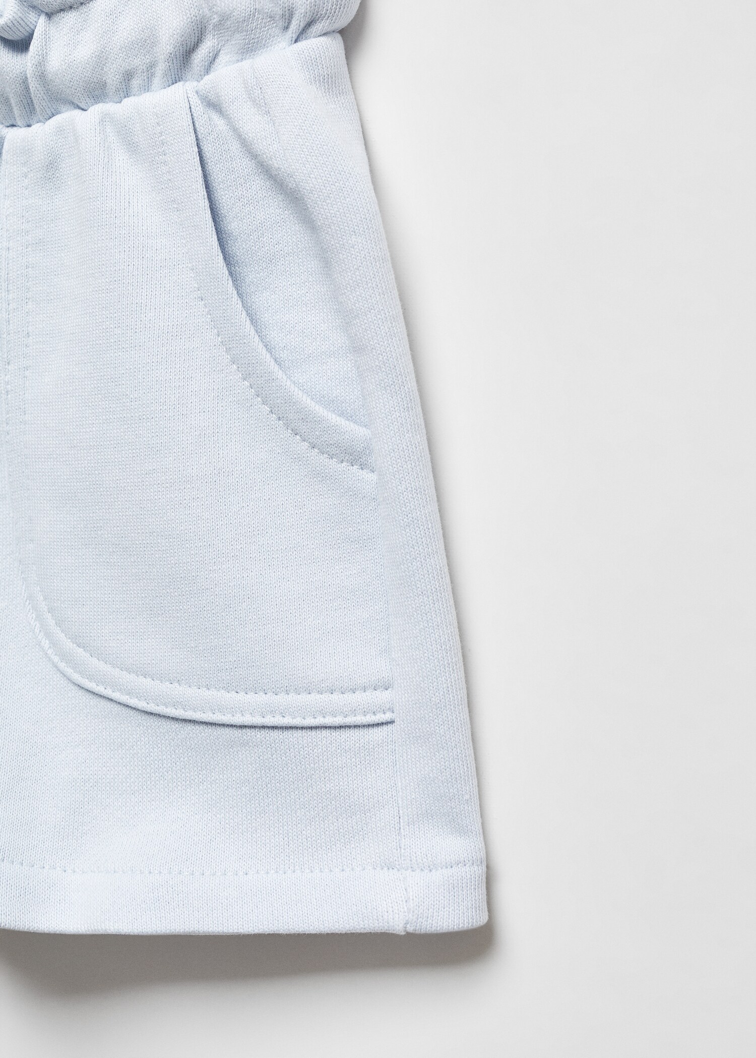 Cotton drawstring waist shorts - Details of the article 8