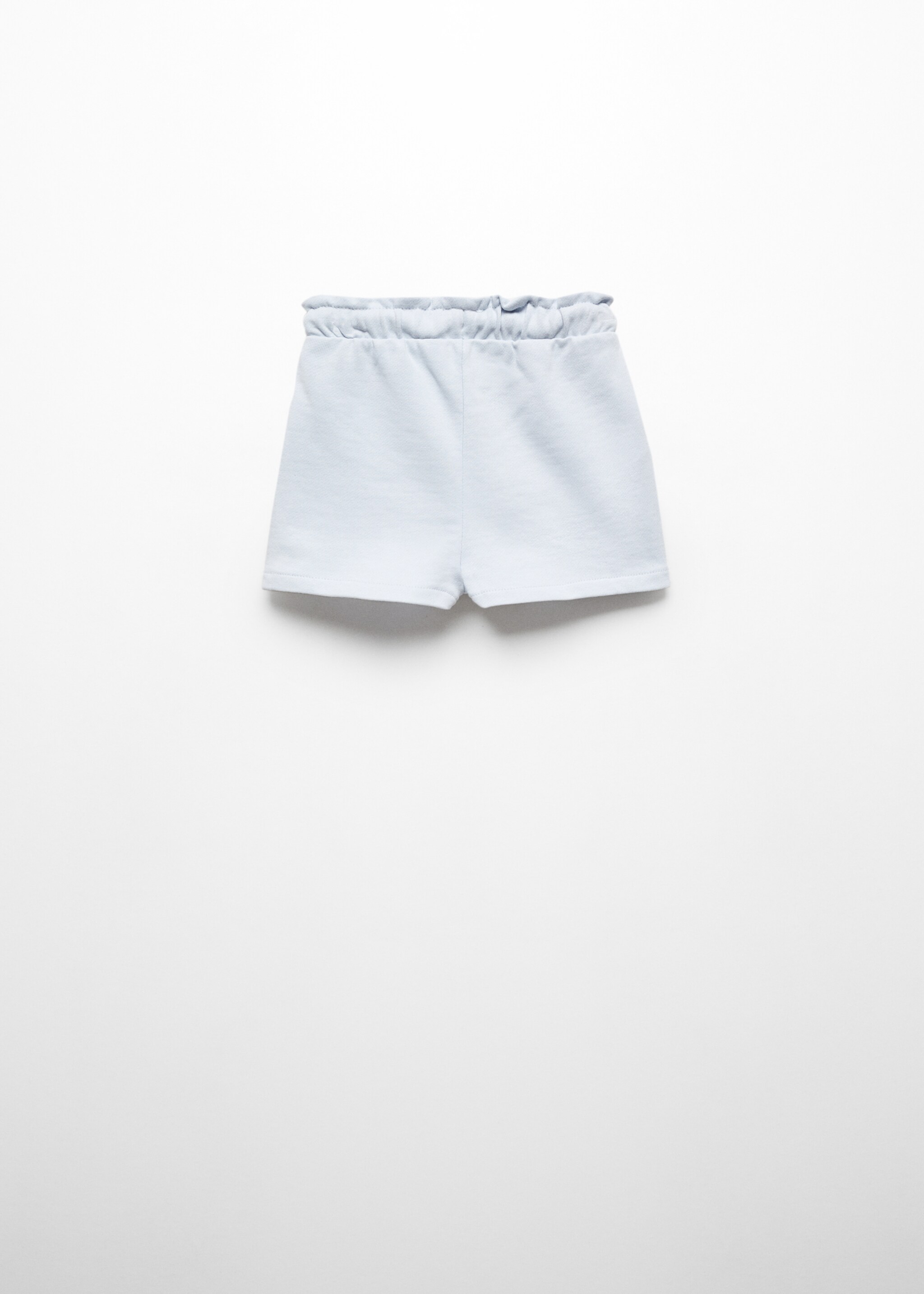 Cotton drawstring waist shorts - Reverse of the article