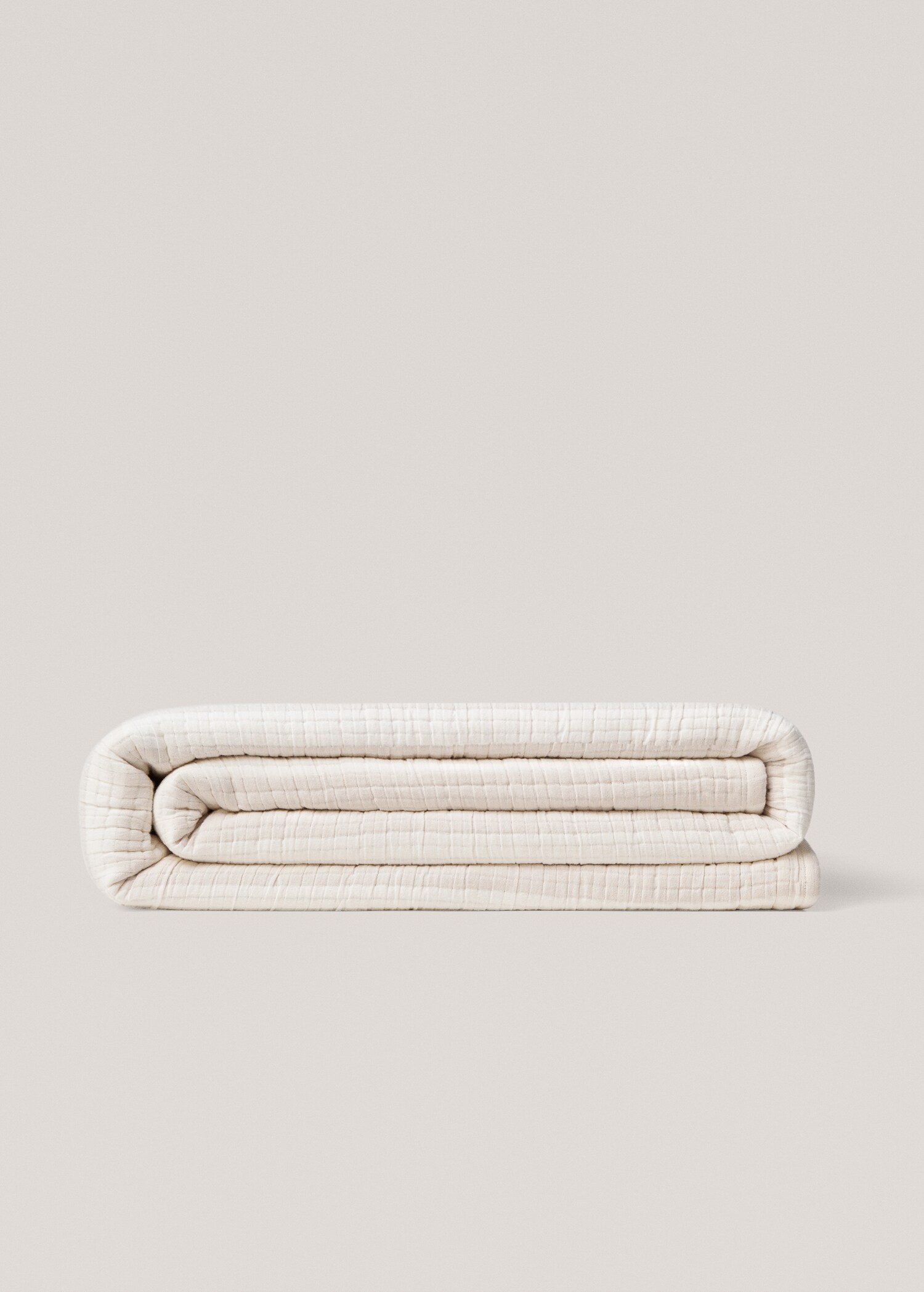 Couvre-lit 100 % coton rayures tissées - Article sans modèle