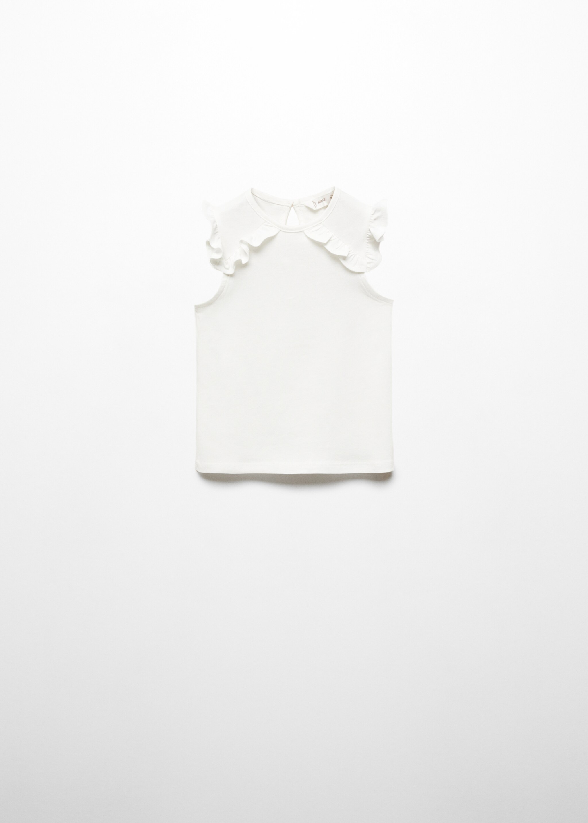 Frills cotton t-shirt - Article without model