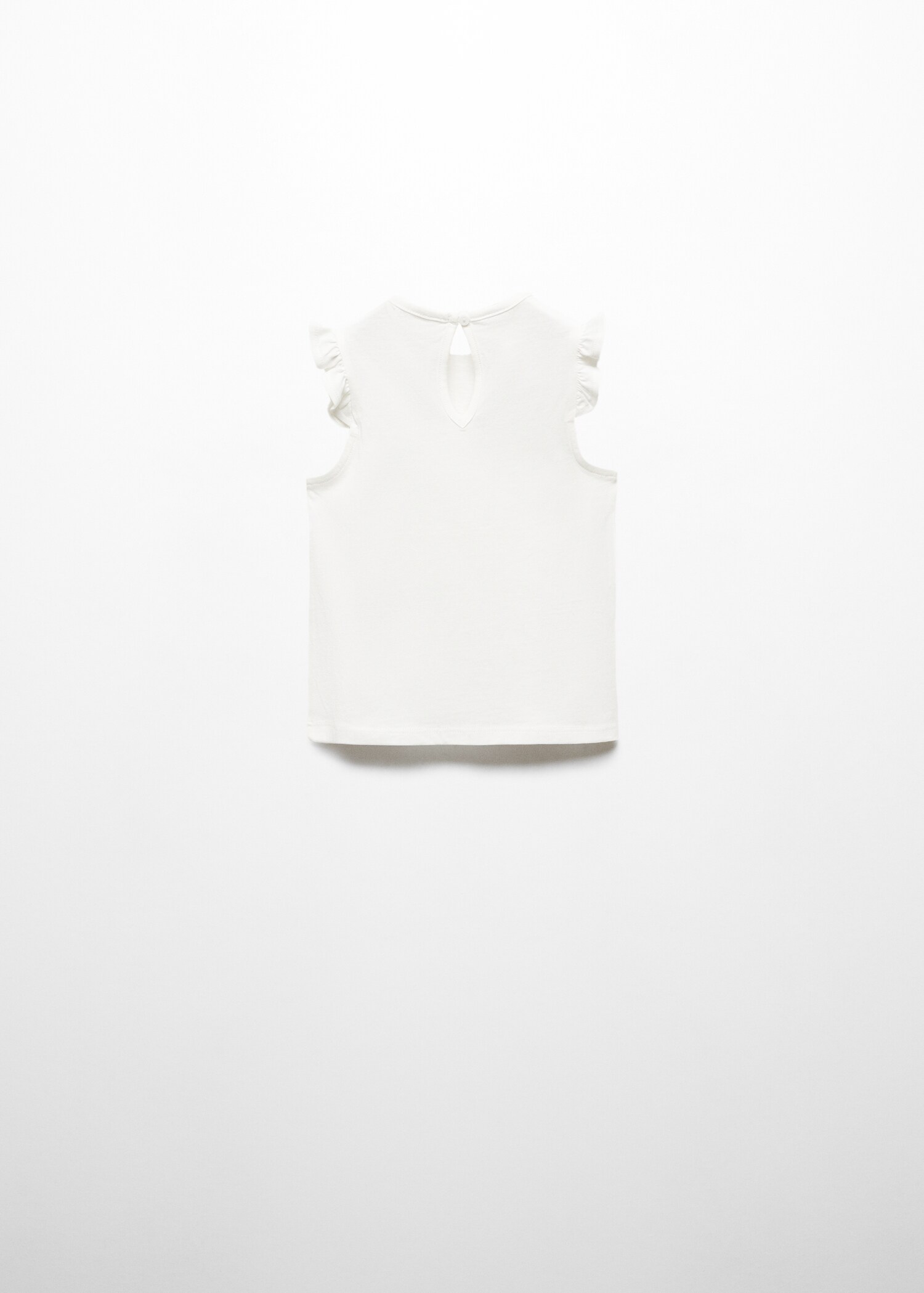 Frills cotton t-shirt - Reverse of the article