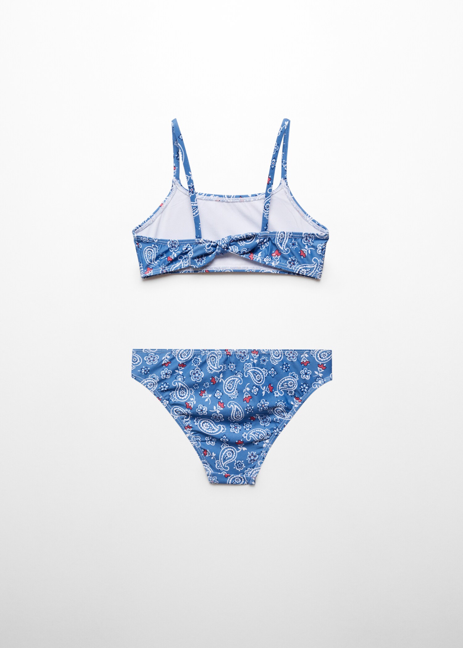 Bikini mit Blumenmuster - Rückseite des Artikels