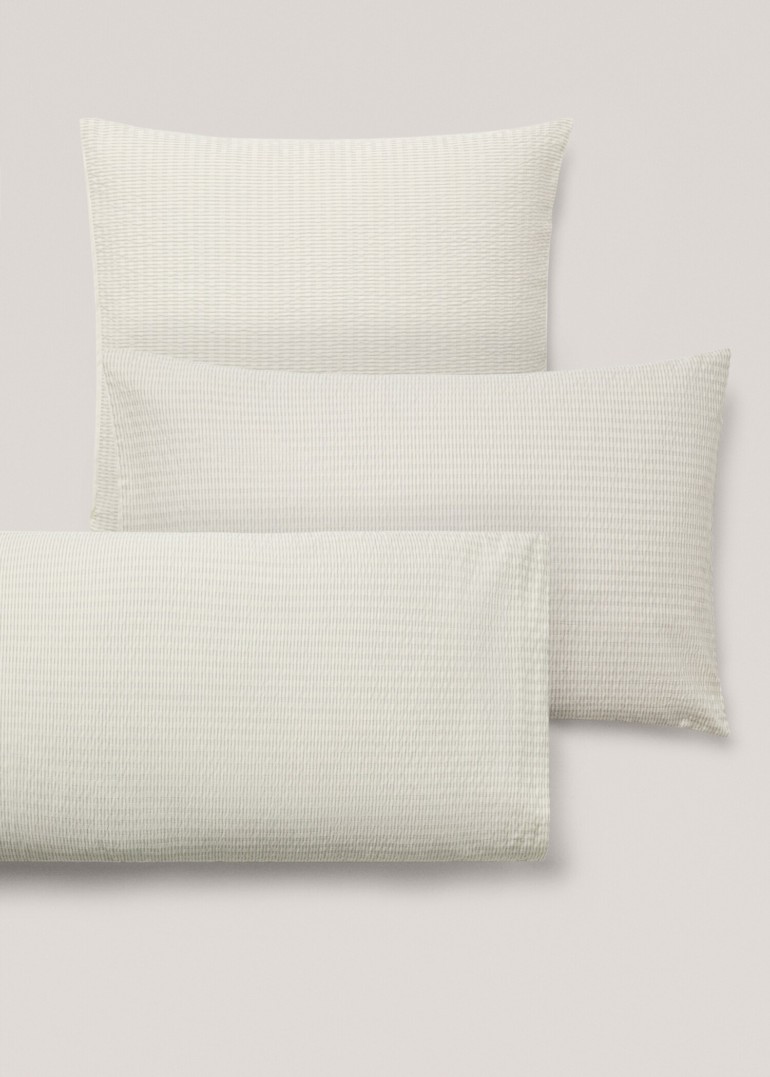 Woven stripe seersucker pillowcase 50x75cm - Details of the article 5