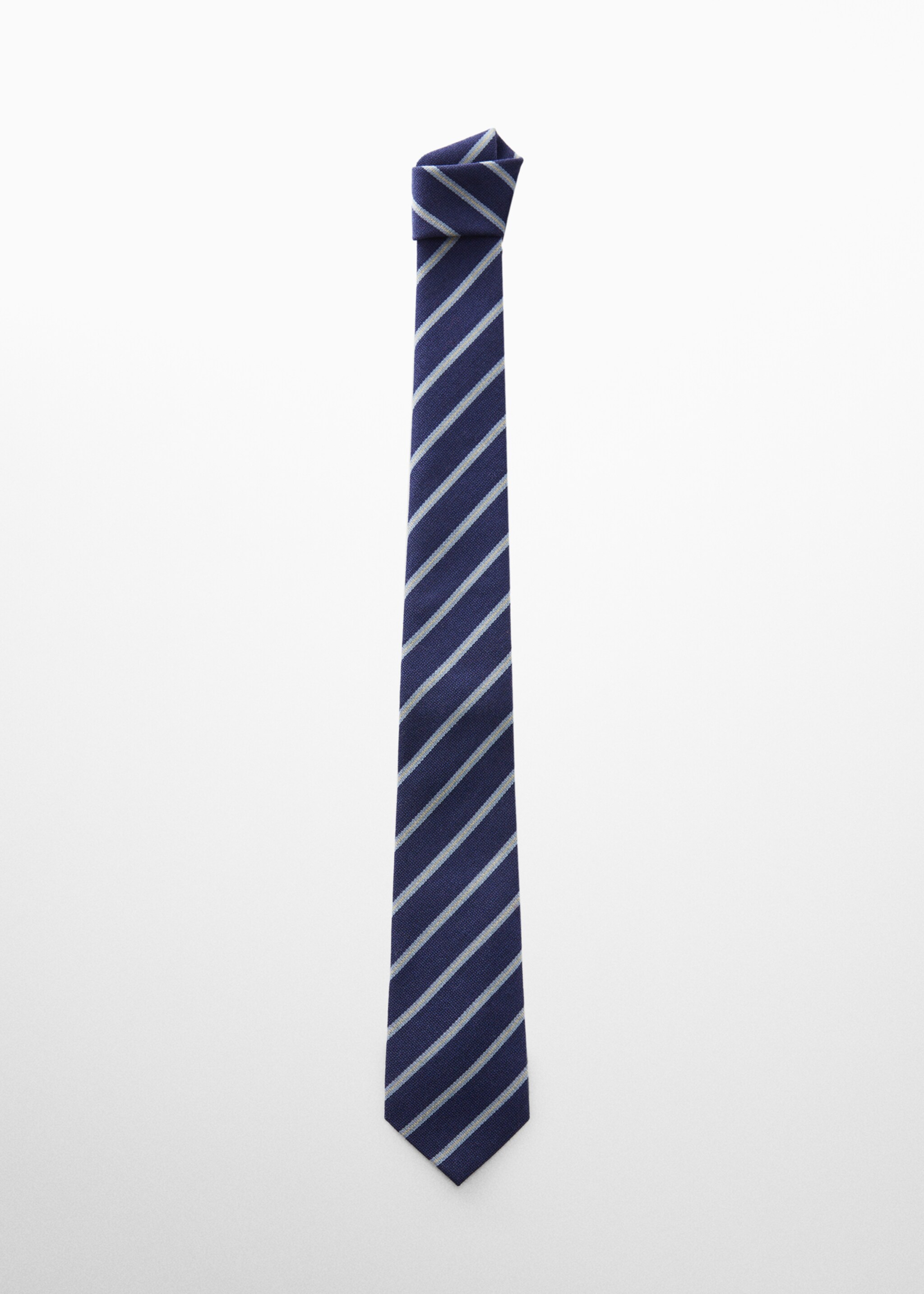 Striped wool-blend tie - Article without model