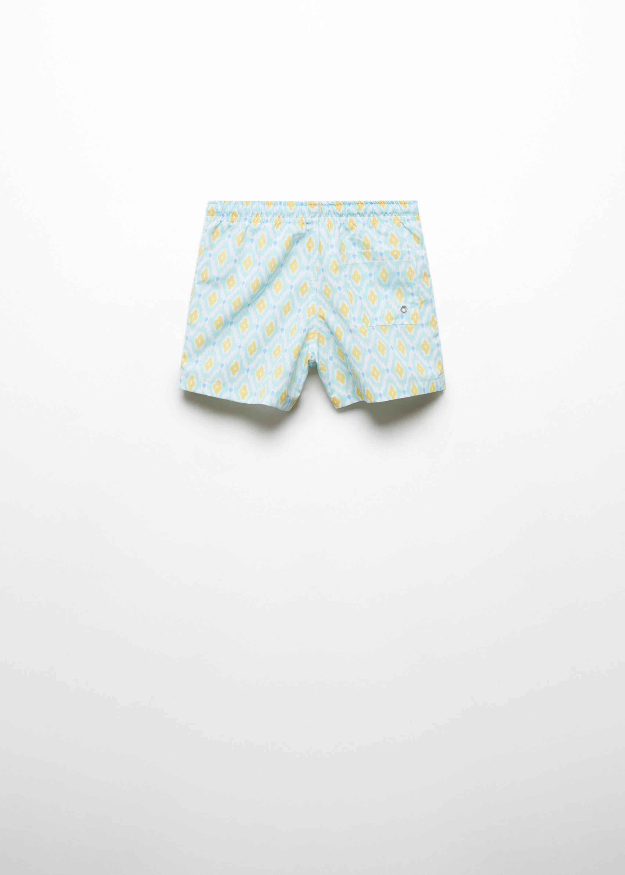 Printed swimming trunks - Reverse of the article