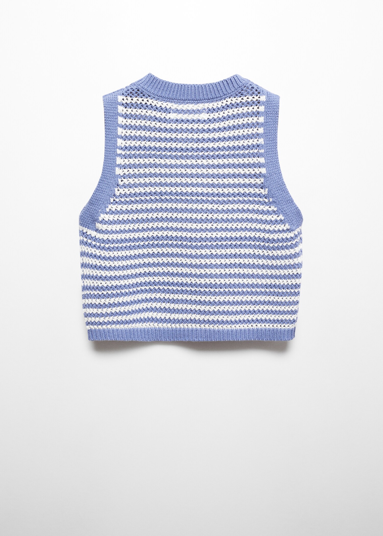 Gilet maglia righe - Retro dell'articolo