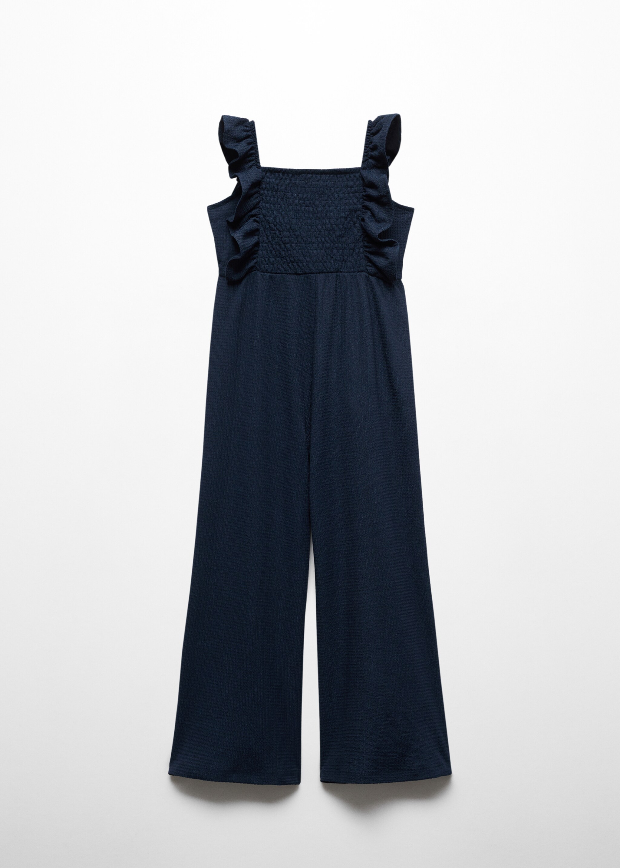 Frilled long jumpsuit - Reverse of the article