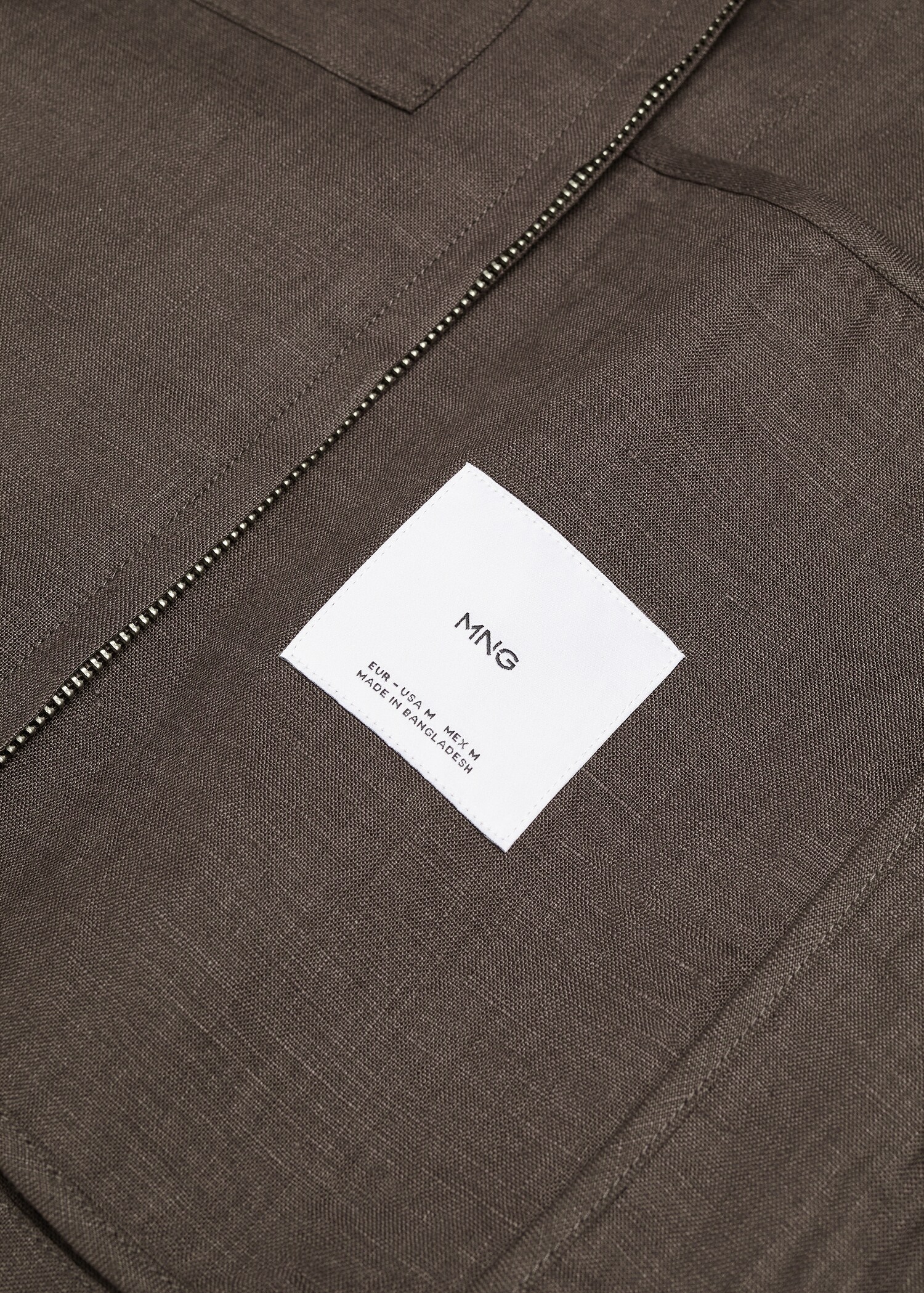100% linen overshirt with pockets - Details of the article 8