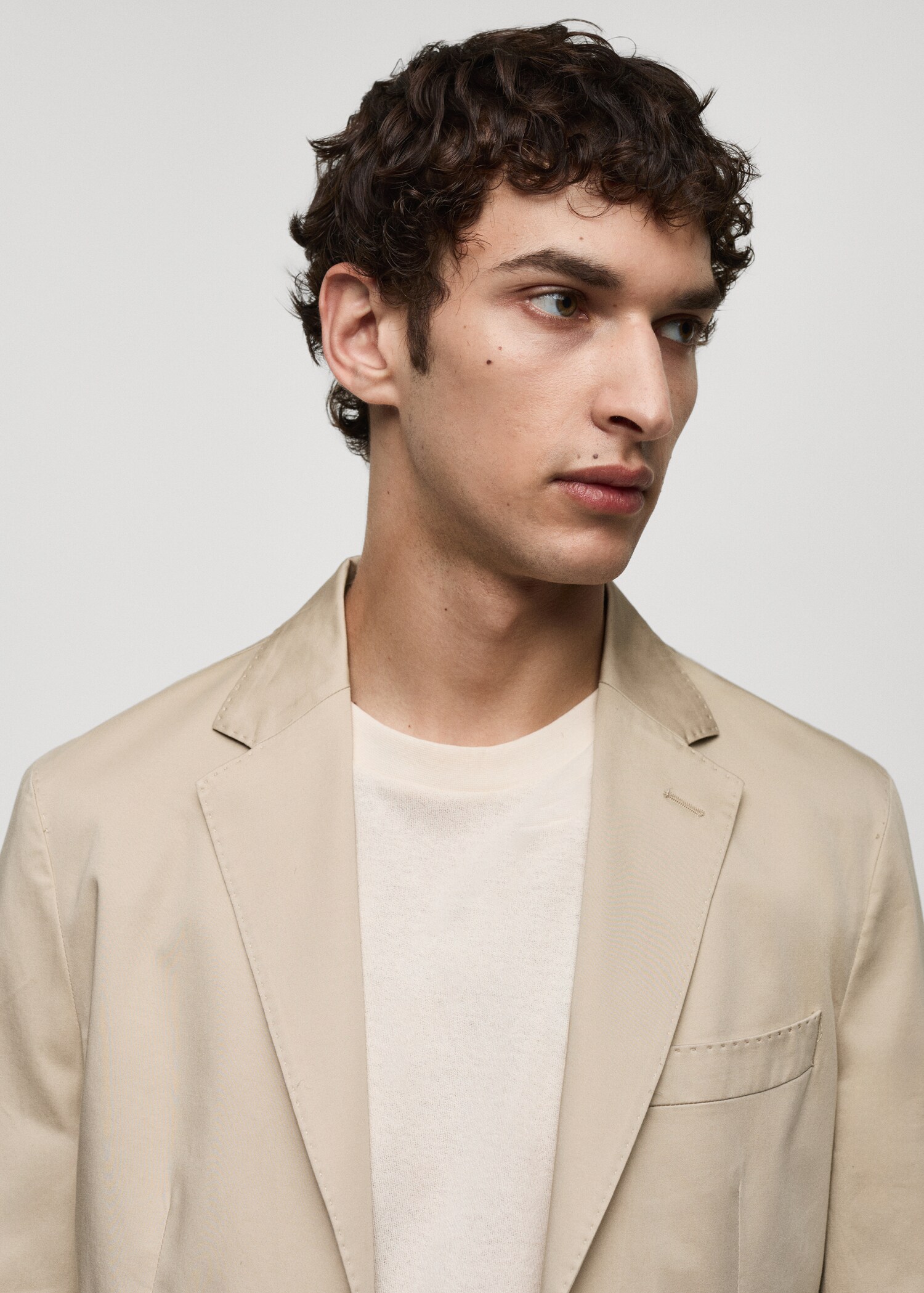Σακάκι slim fit βαμβάκι - Λεπτομέρεια του προϊόντος 1