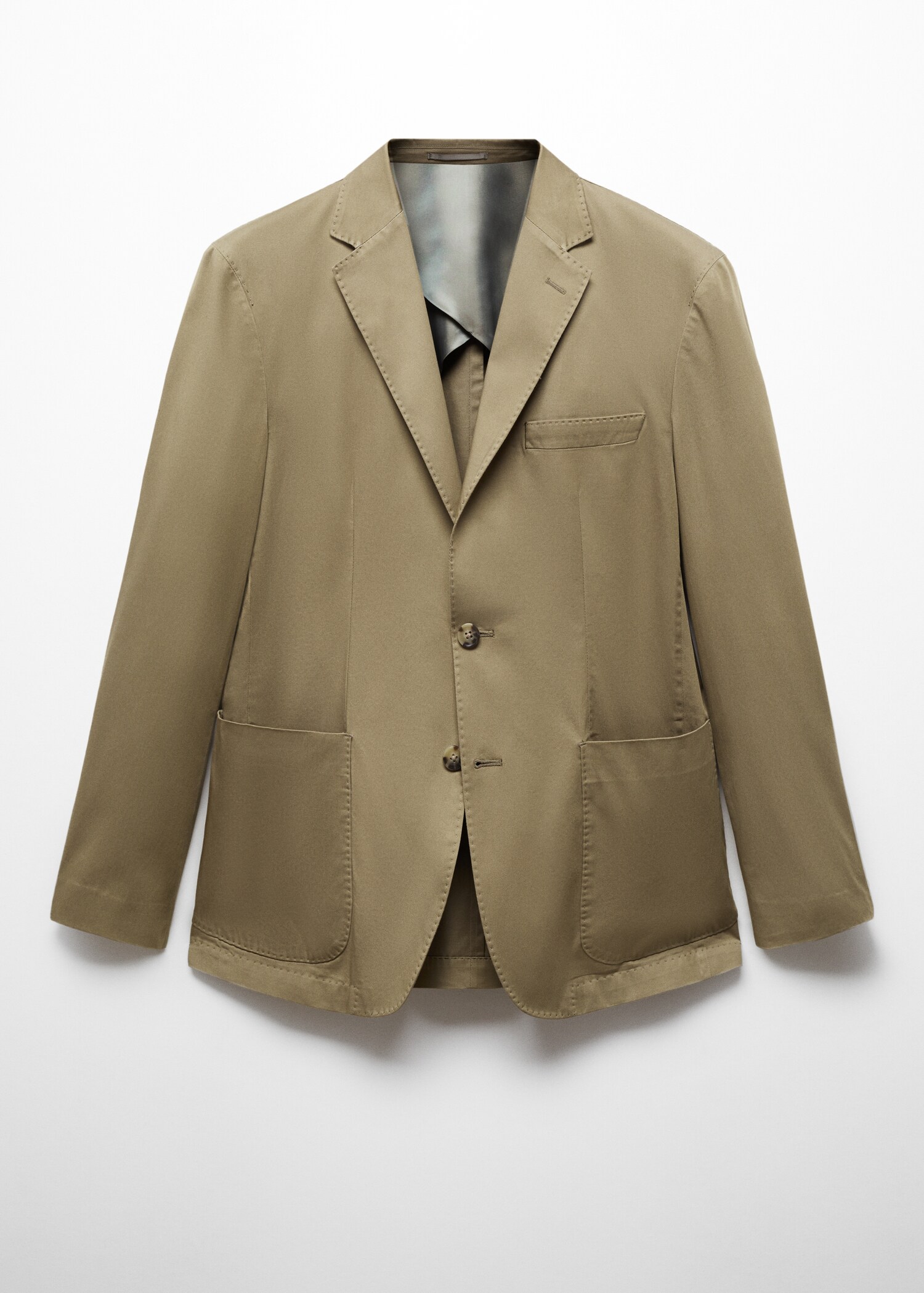 Slim fit cotton blazer - Article without model
