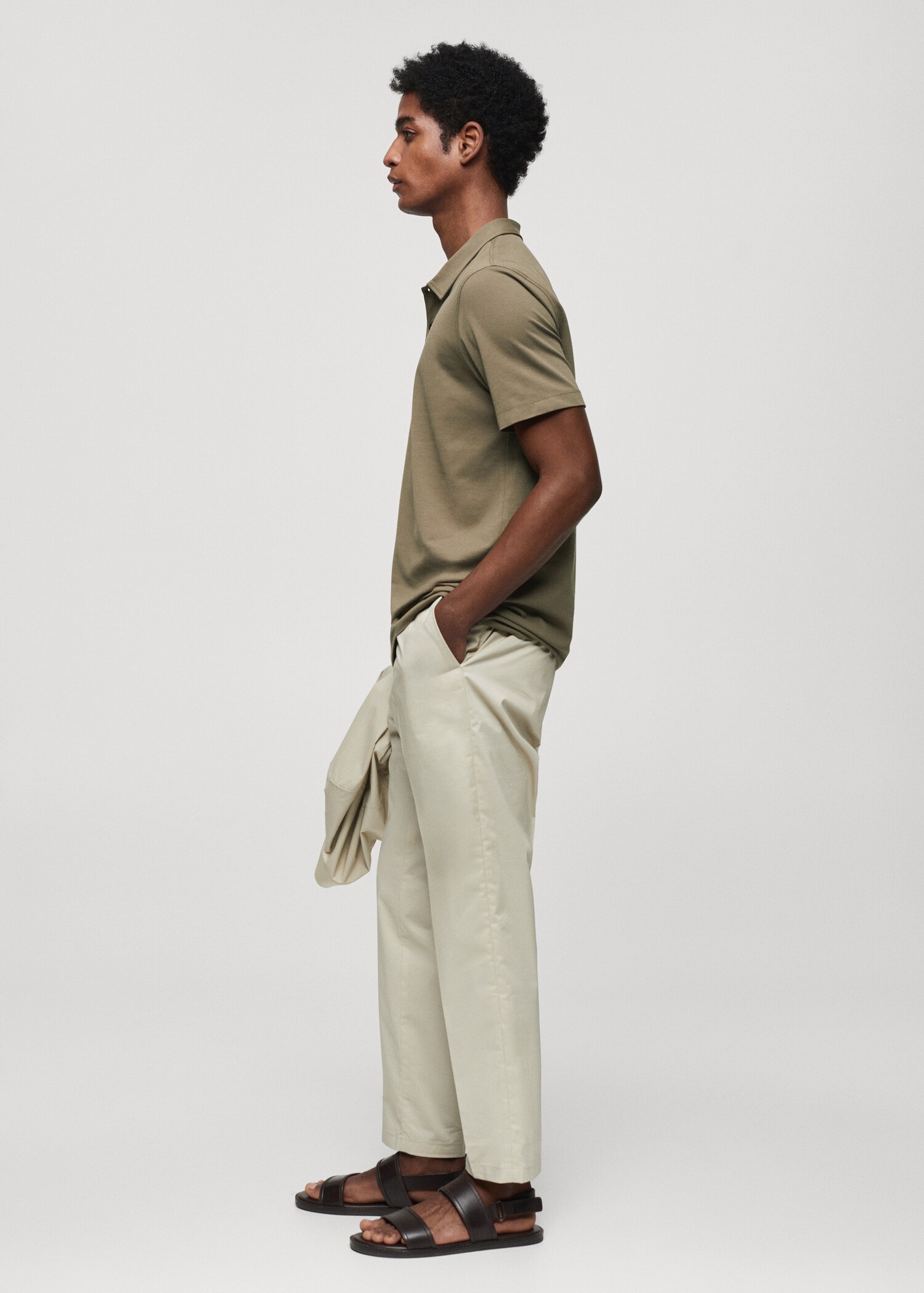 Polo slim-fit piqué de coton texturé - Détail de l'article 2