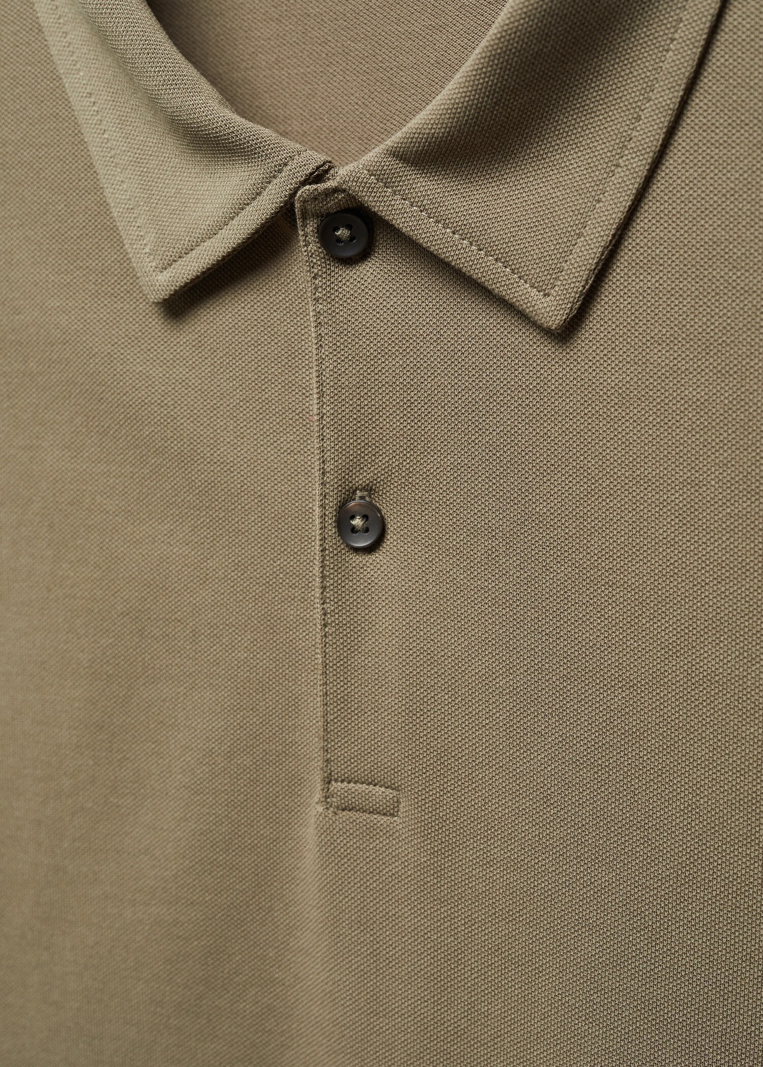 Polo slim-fit piqué de coton texturé - Détail de l'article 8