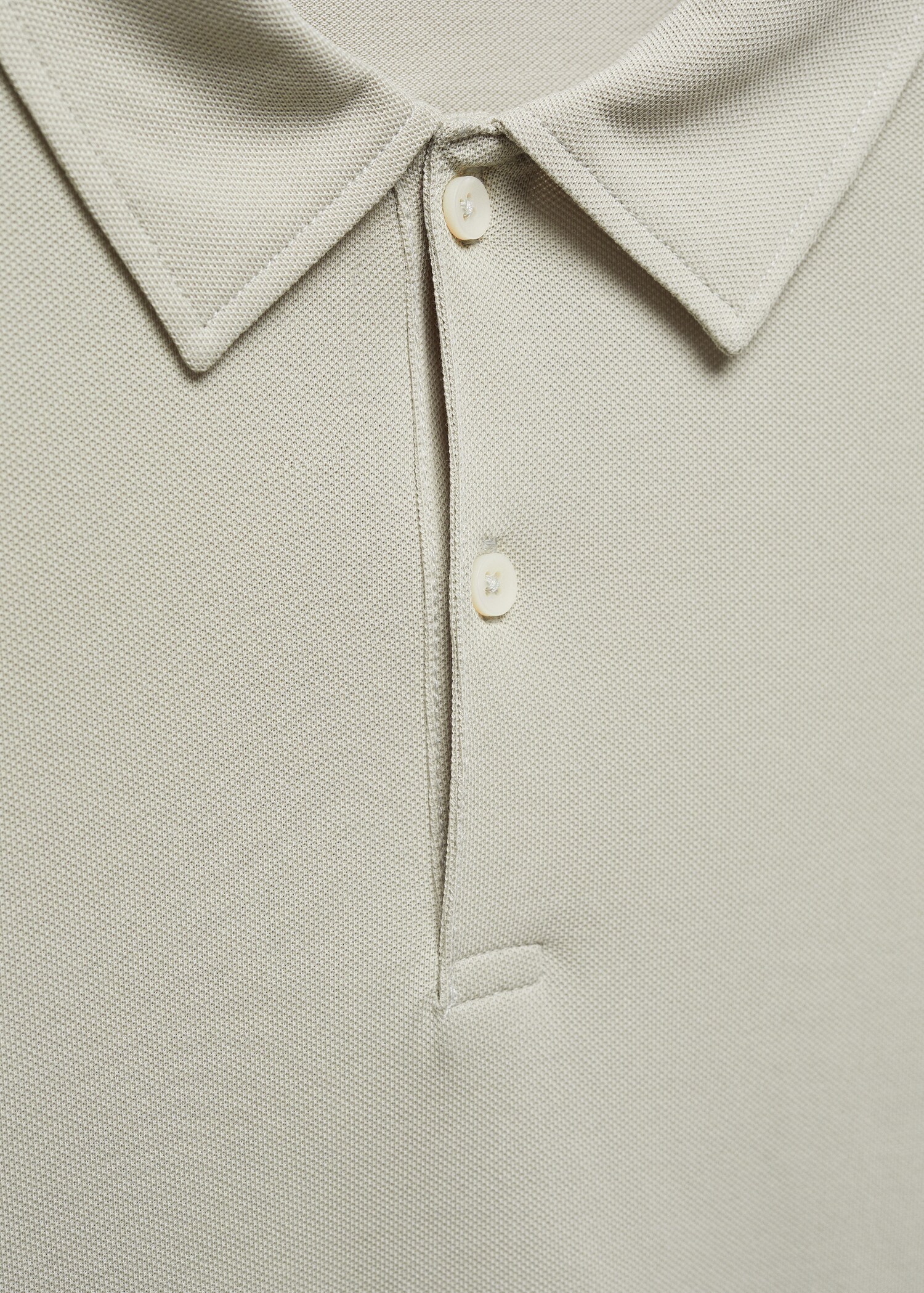 Polo slim-fit piqué de coton texturé - Détail de l'article 8