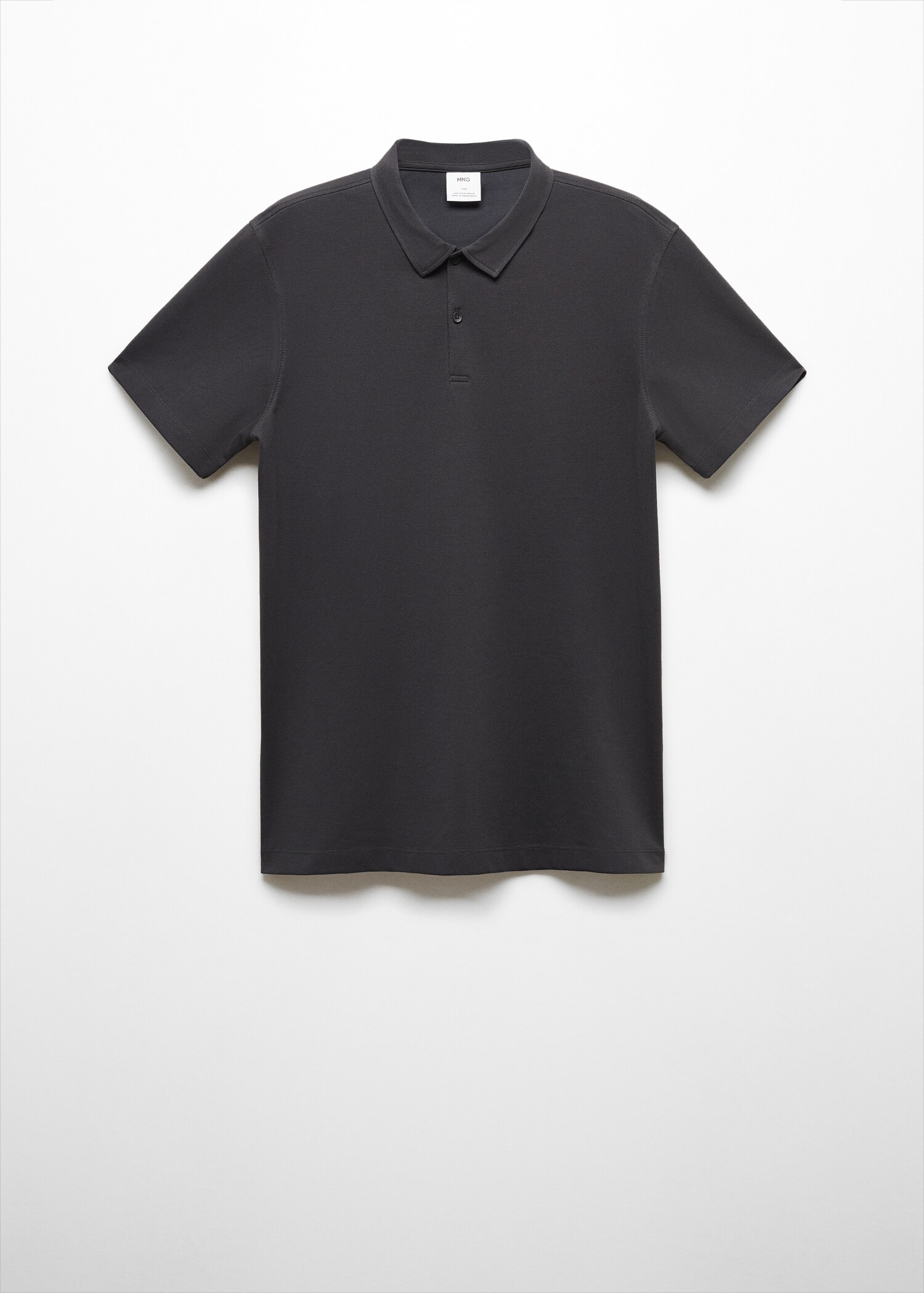 Polo slim-fit piqué de coton texturé - Article sans modèle