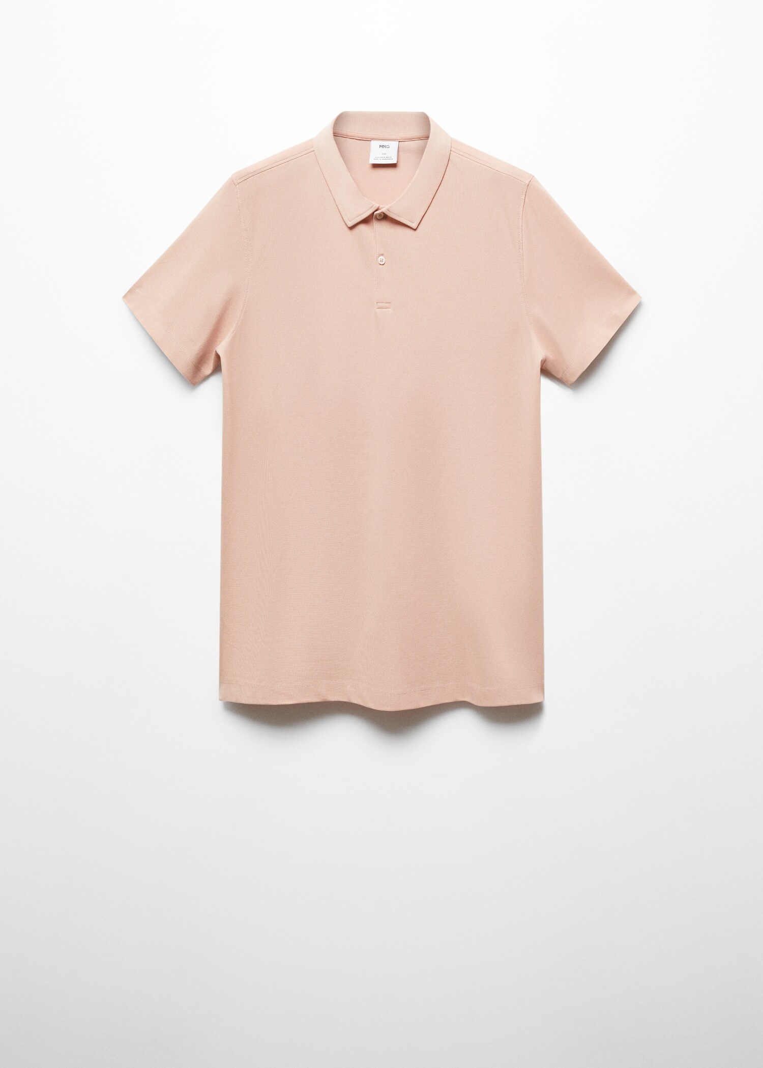 Polo slim-fit piqué de coton texturé - Article sans modèle