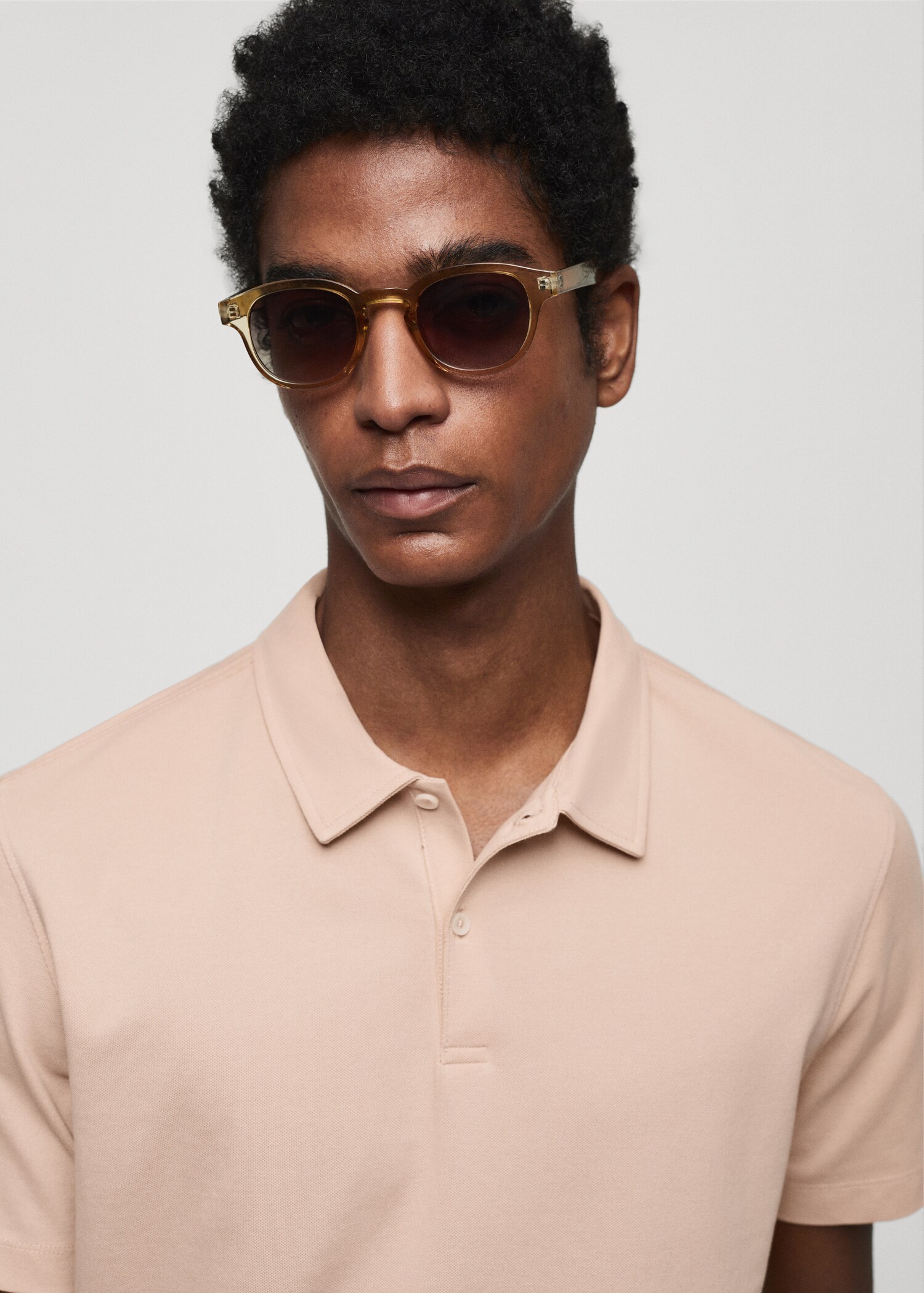 Polo slim-fit piqué de coton texturé - Détail de l'article 1