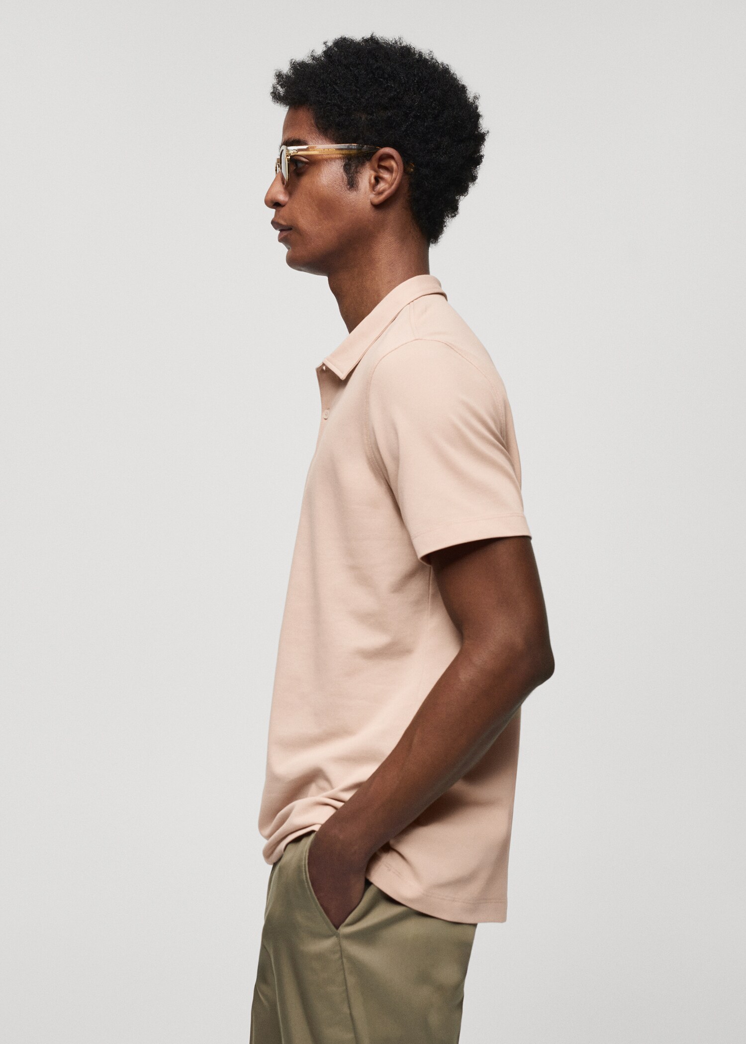 Polo slim-fit piqué de coton texturé - Détail de l'article 2