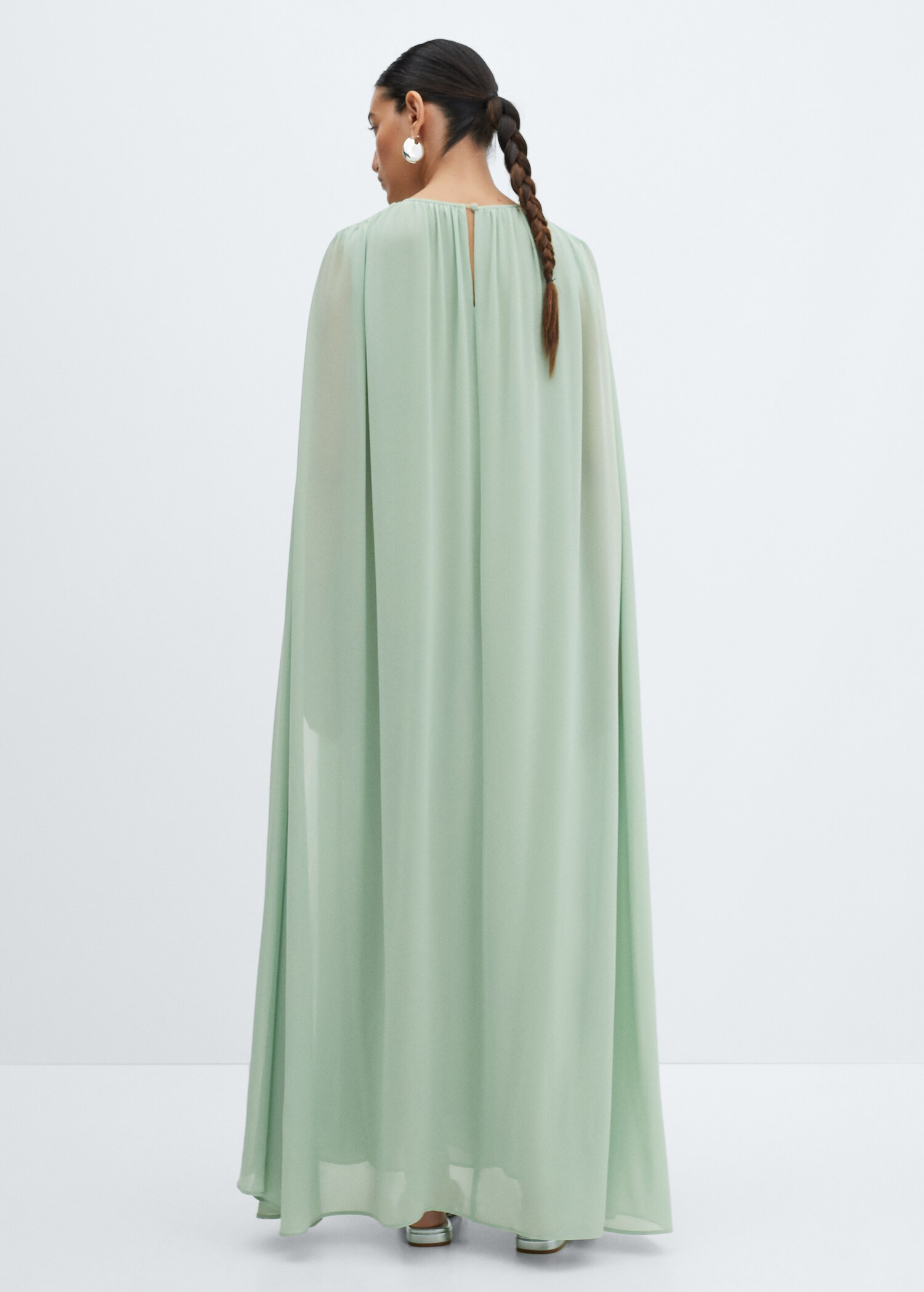 Sleeve slit dress - Reverse of the article