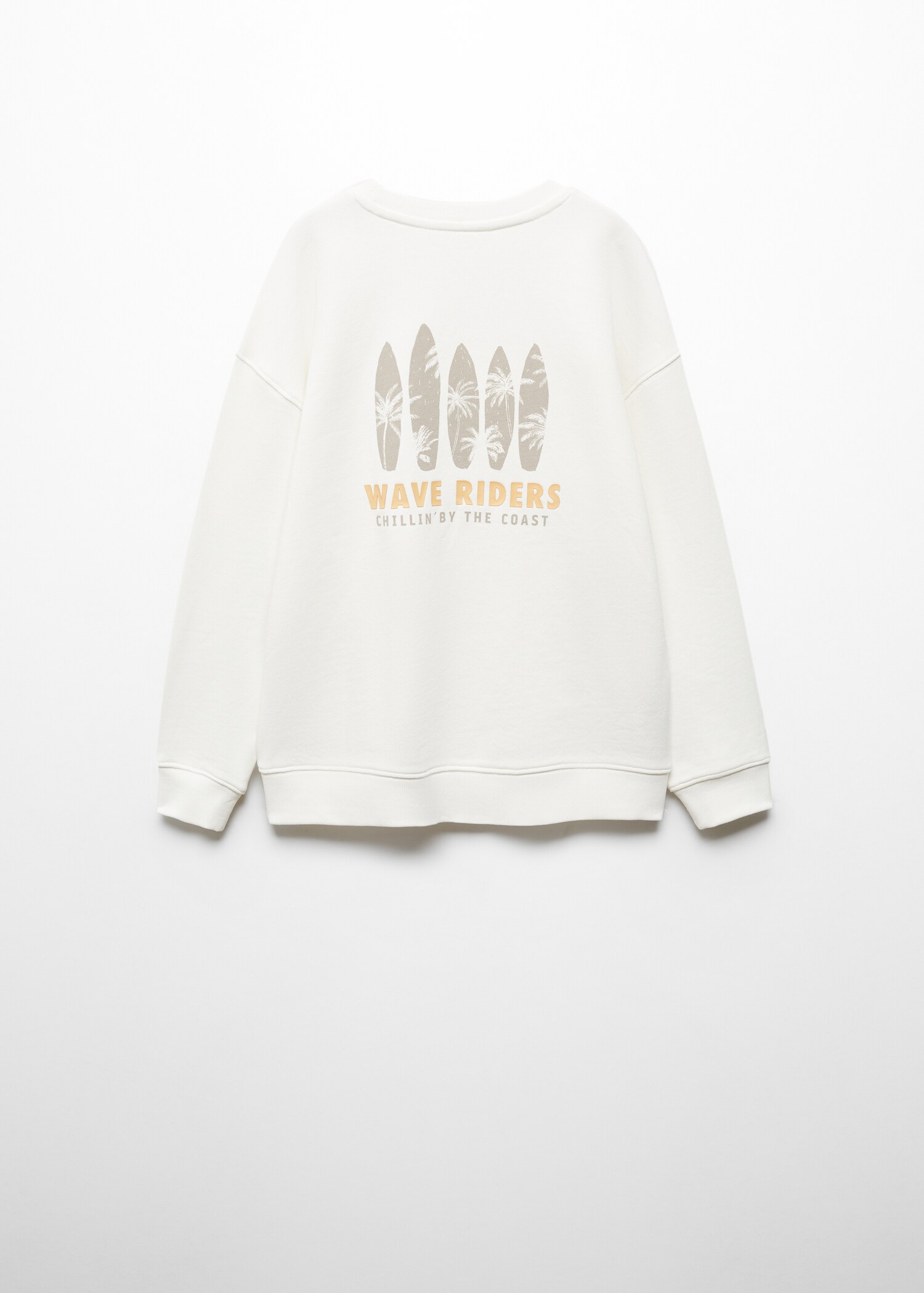 Printed cotton sweatshirt - Reverse of the article
