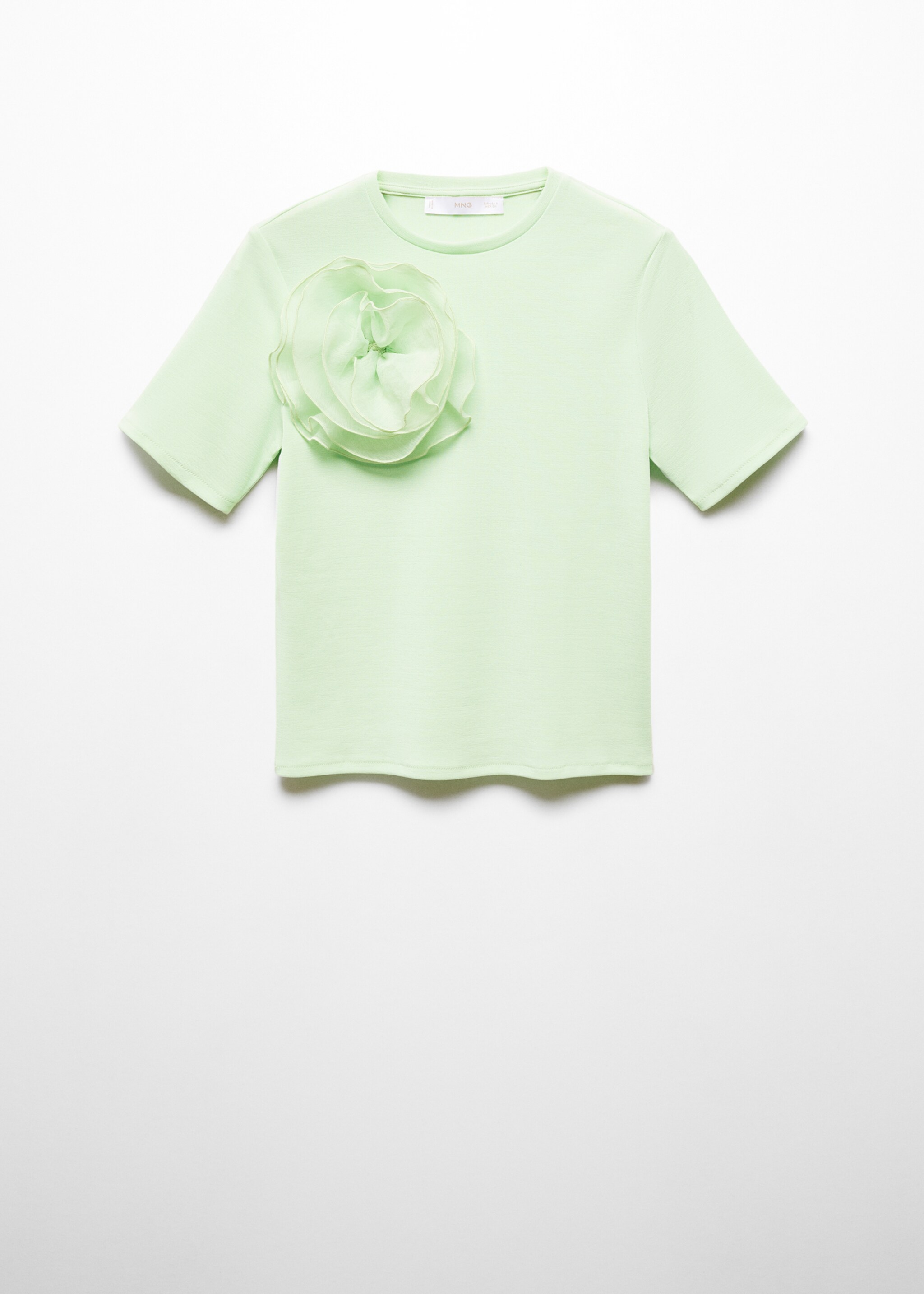 T-shirt with maxi-flower detail - Article without model