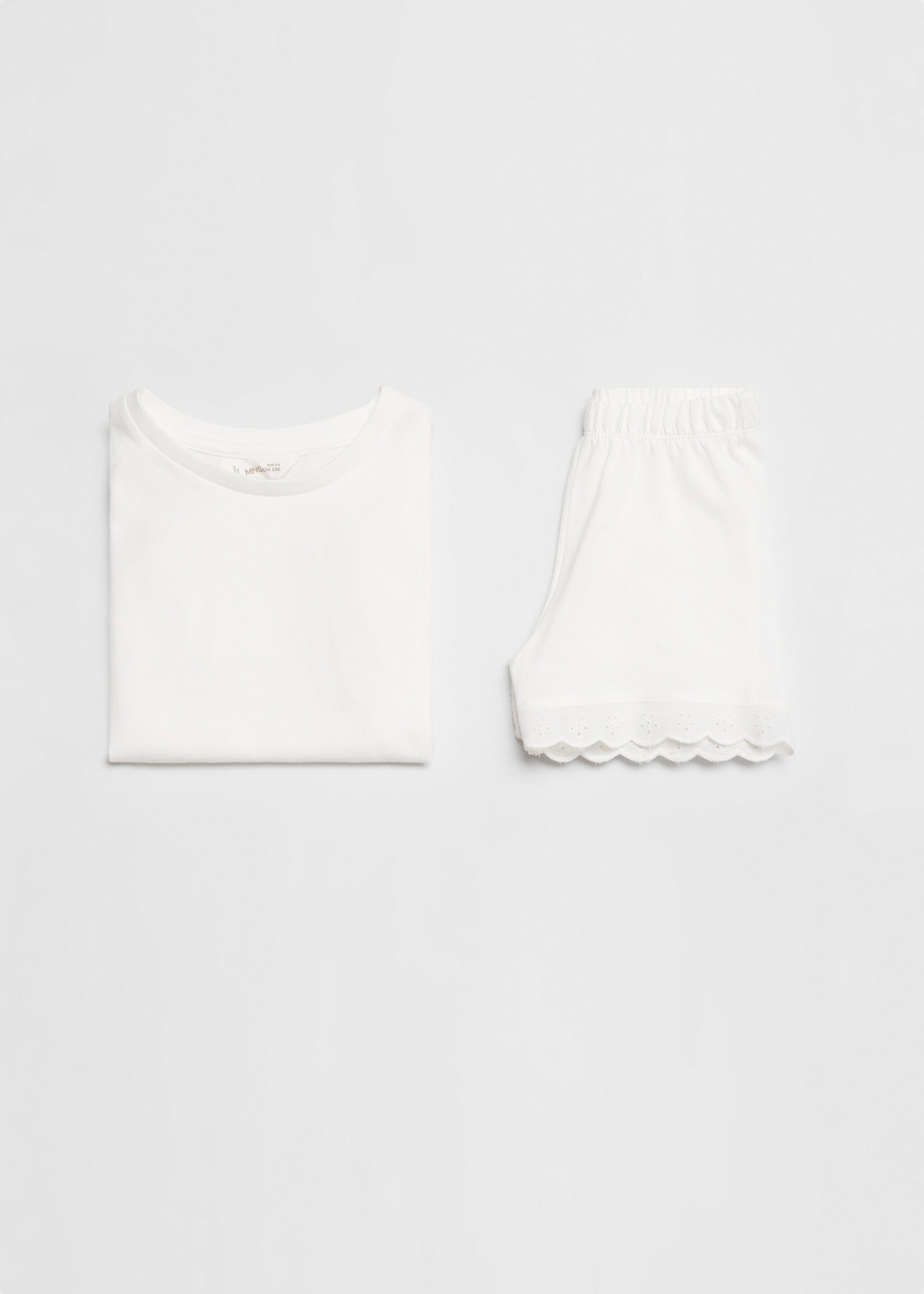Ruffled cotton pyjamas - Details of the article 0