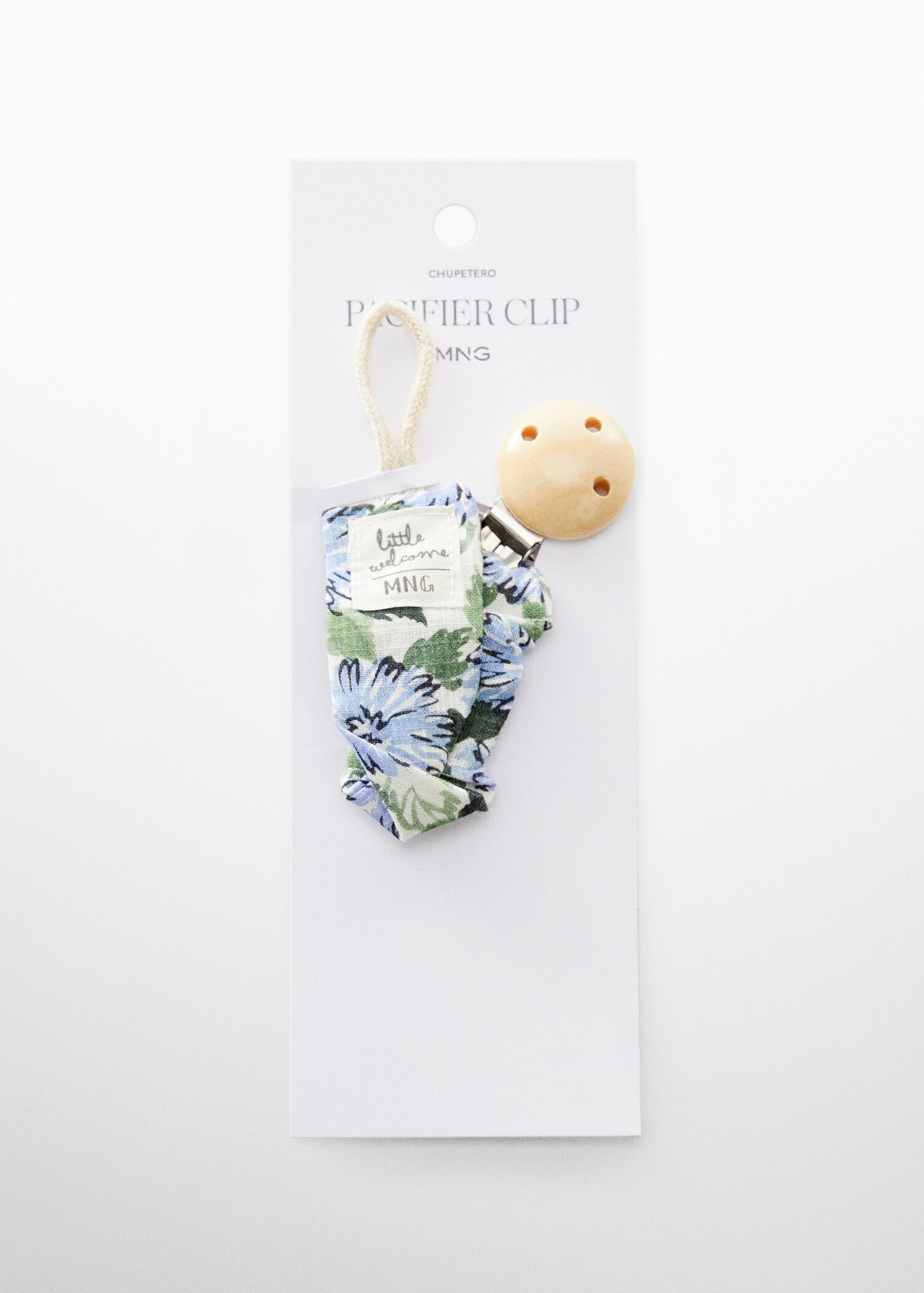 Gemustertes Schnullerband mit Clip - Detail des Artikels 2