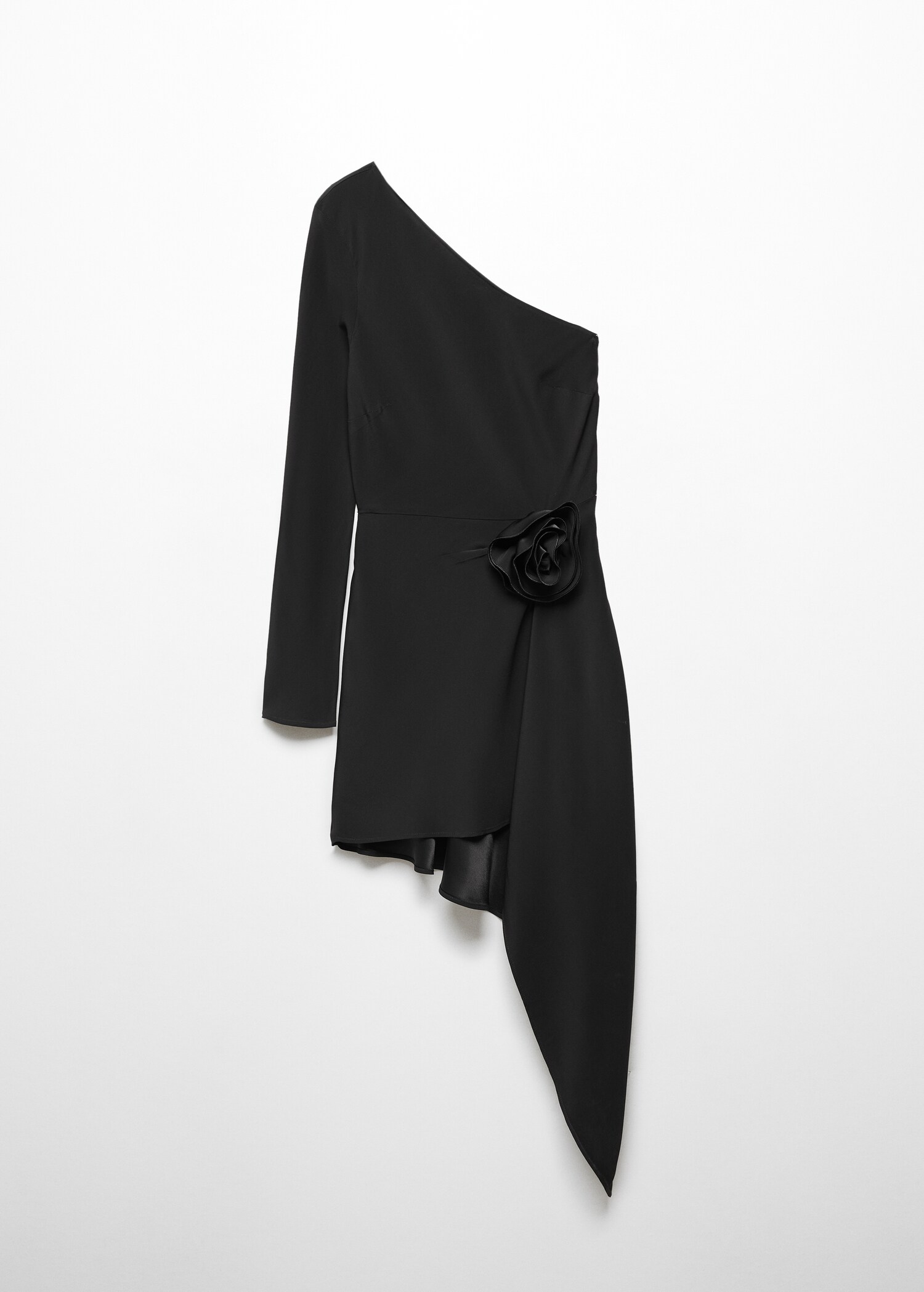 Asymmetrical maxi flower dress - Article without model