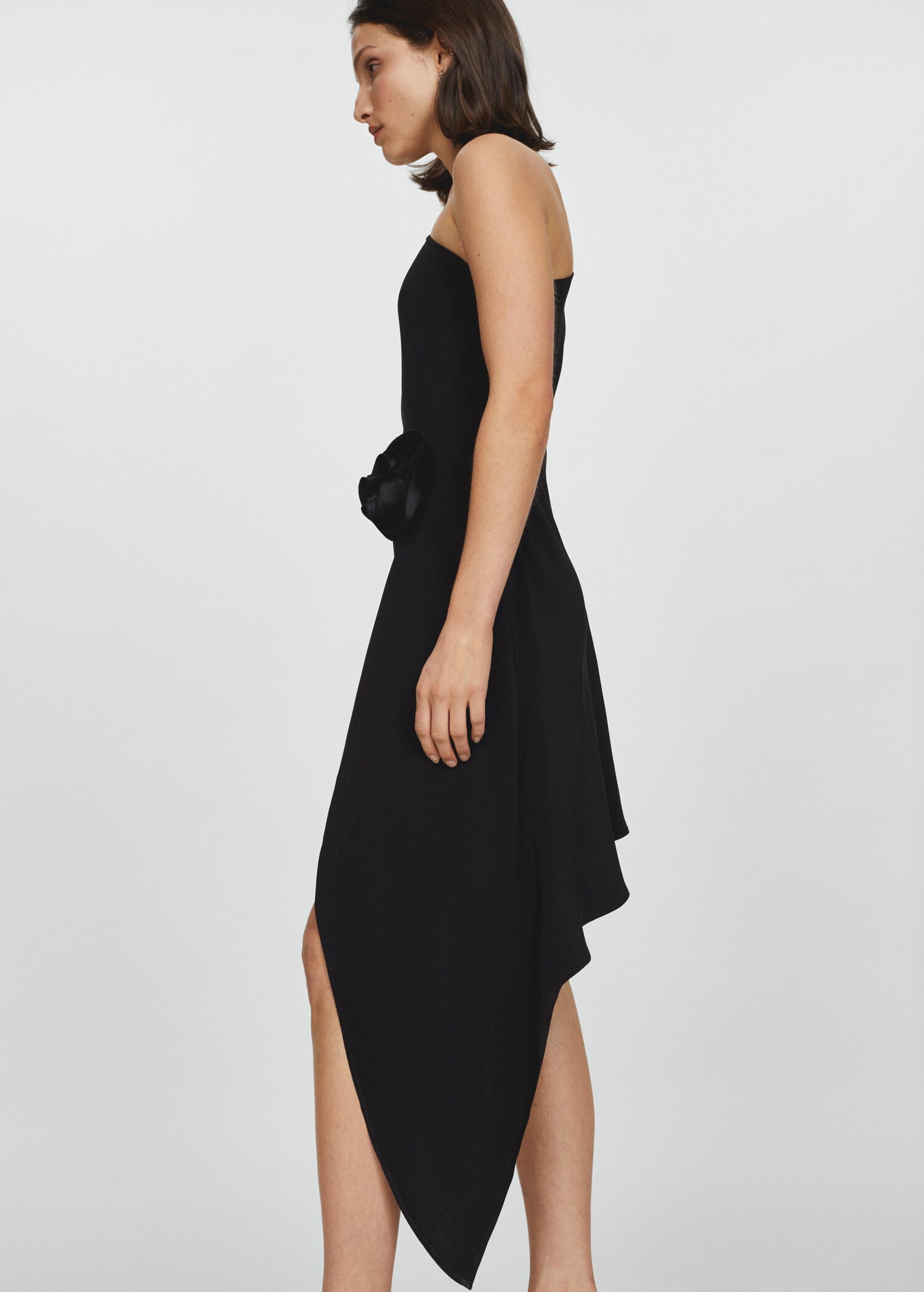 Asymmetrical maxi flower dress - Details of the article 2