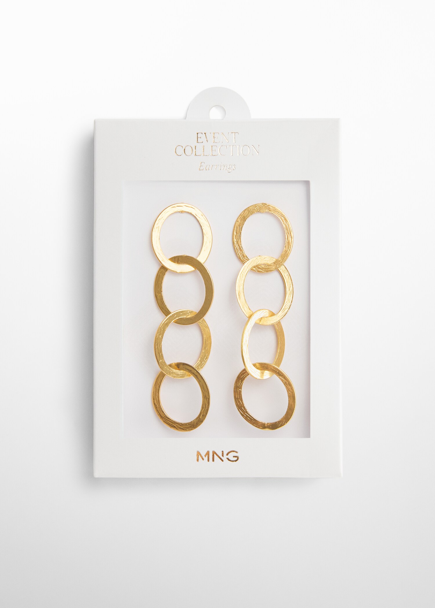 Long earrings with intertwined hoops - Details of the article 1